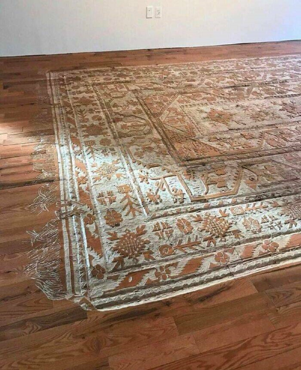 rug carved into floor