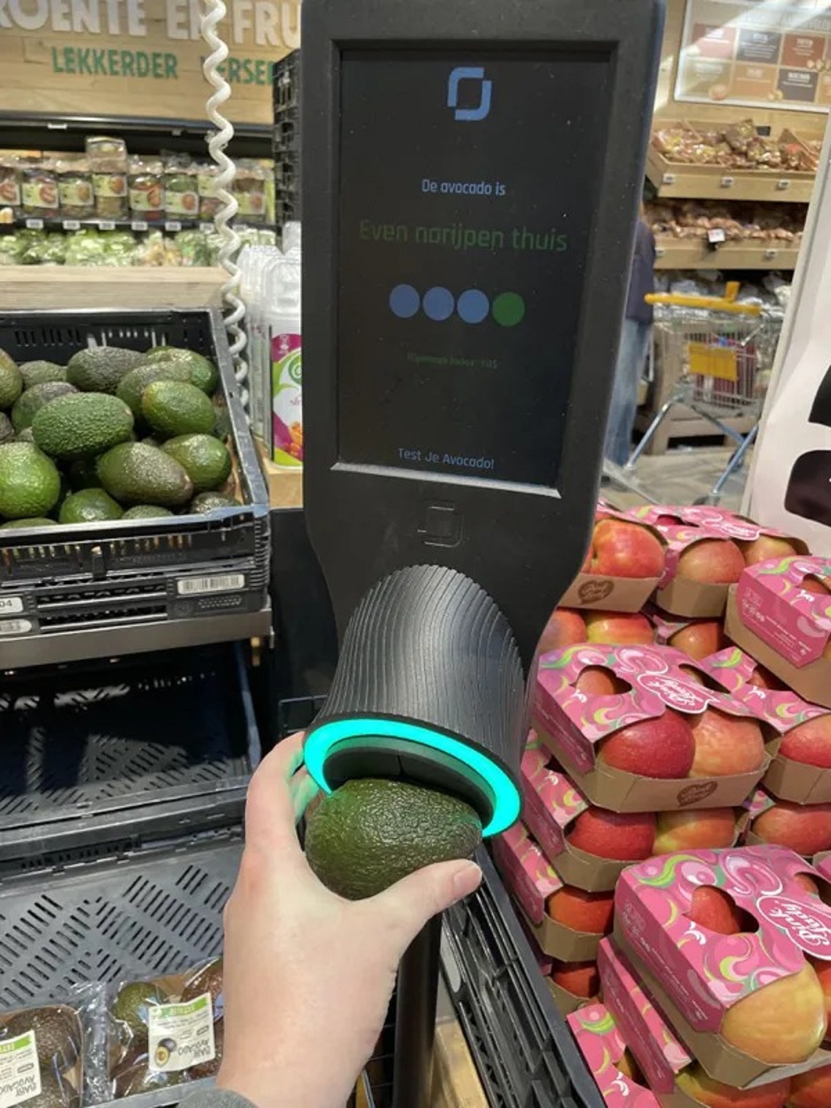 Supermarket avocado ripeness detector.