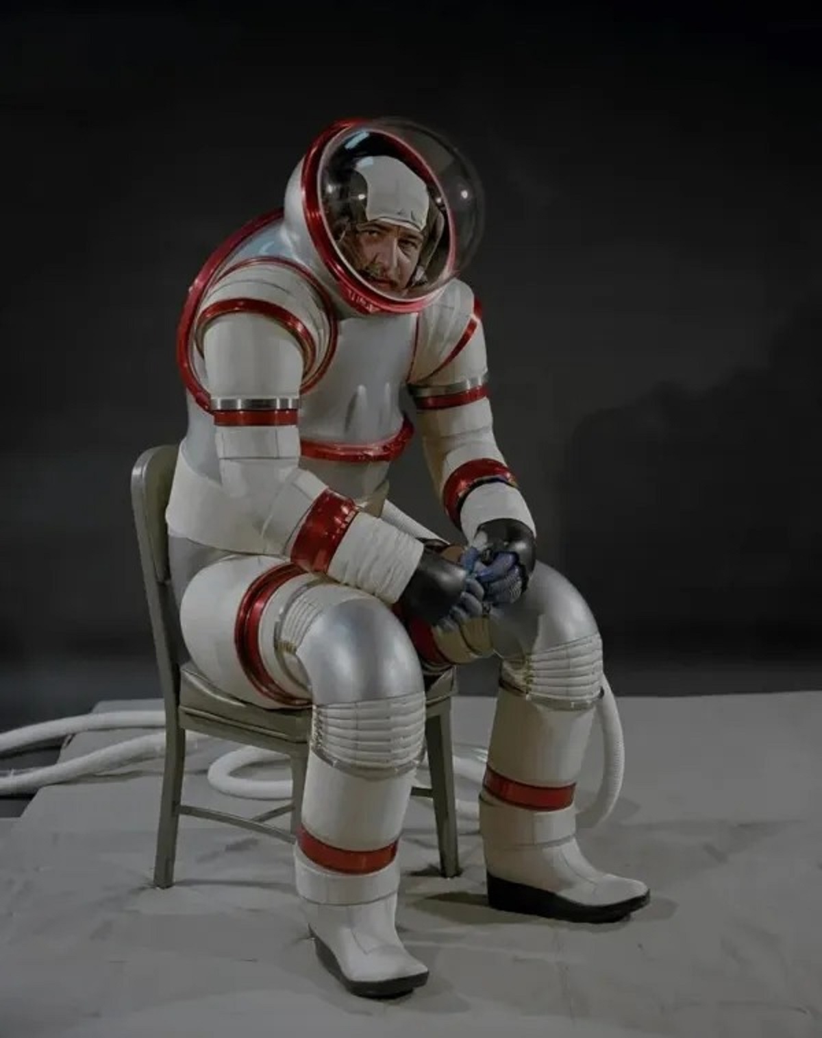 These photos show NASA’s innovative AX-3 spacesuit, 1970s.