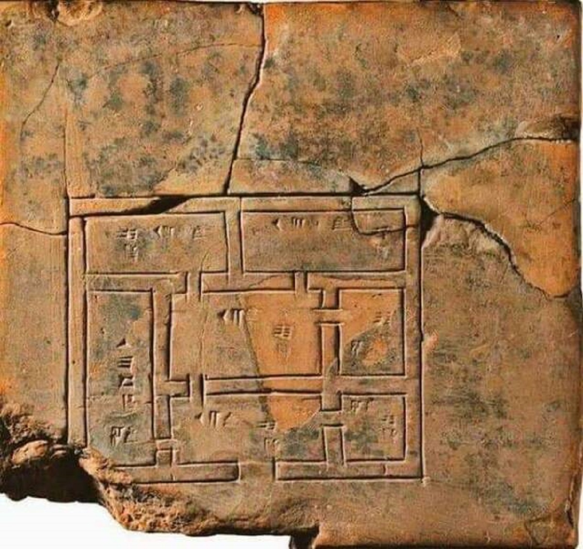 House plan developed by the Sumerians about 5,000 years ago.