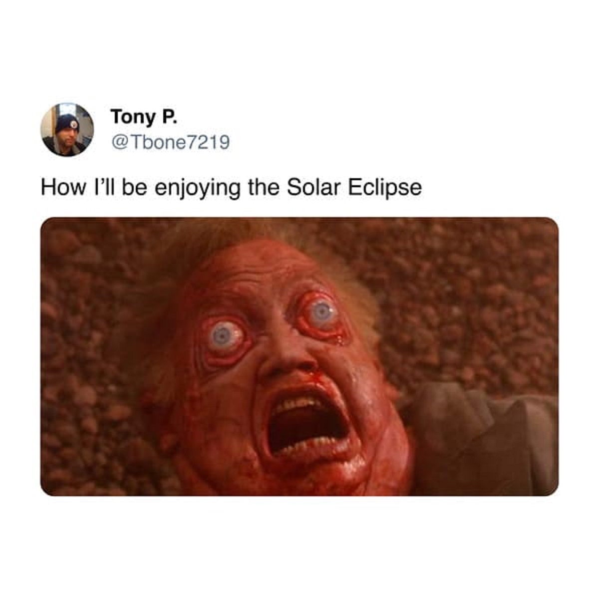 horror - Tony P. How I'll be enjoying the Solar Eclipse