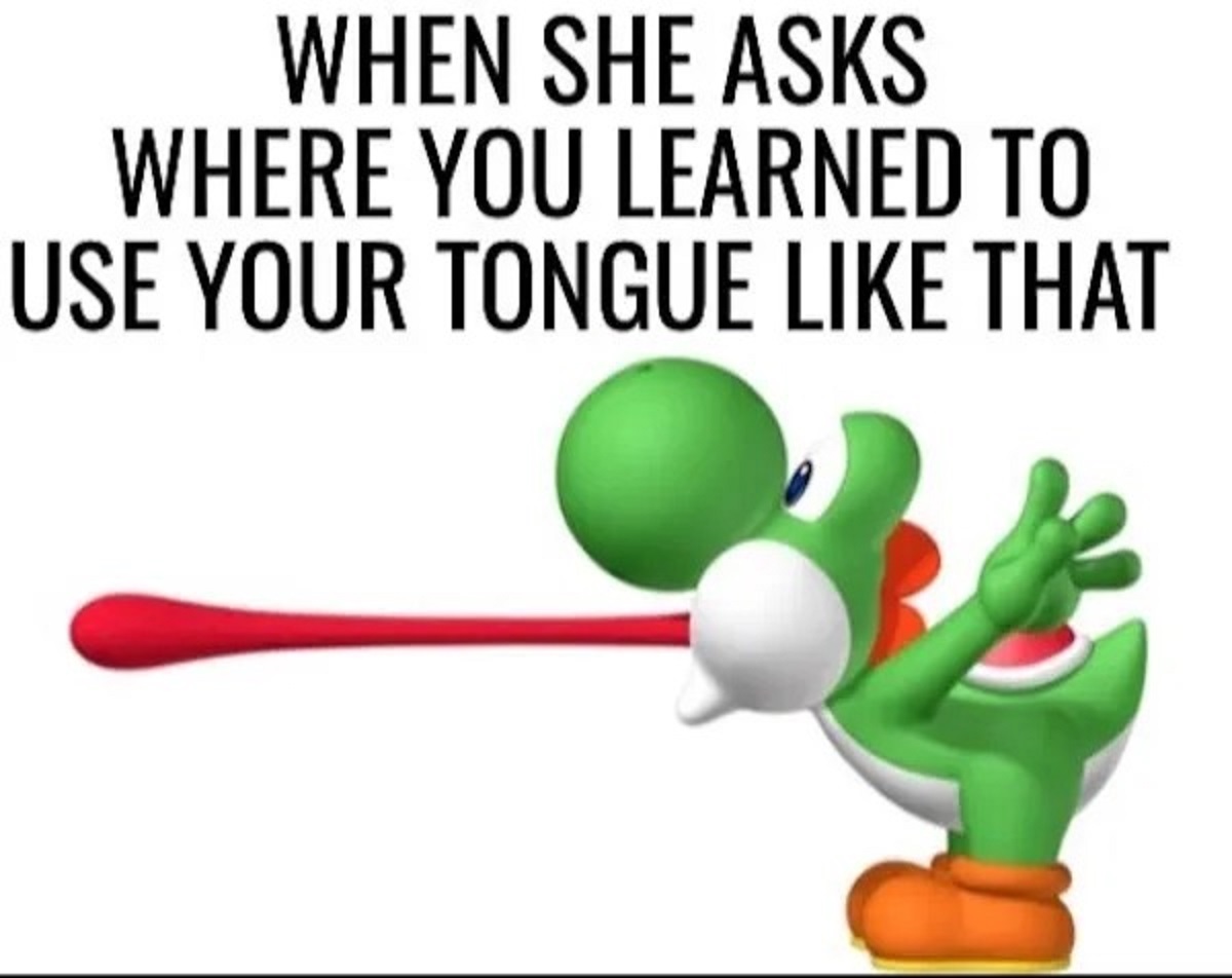 yoshi png - When She Asks Where You Learned To Use Your Tongue That