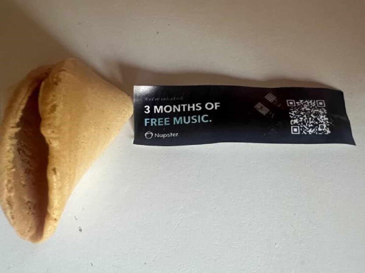 "Fortune cookie gave me three free months of Napster"