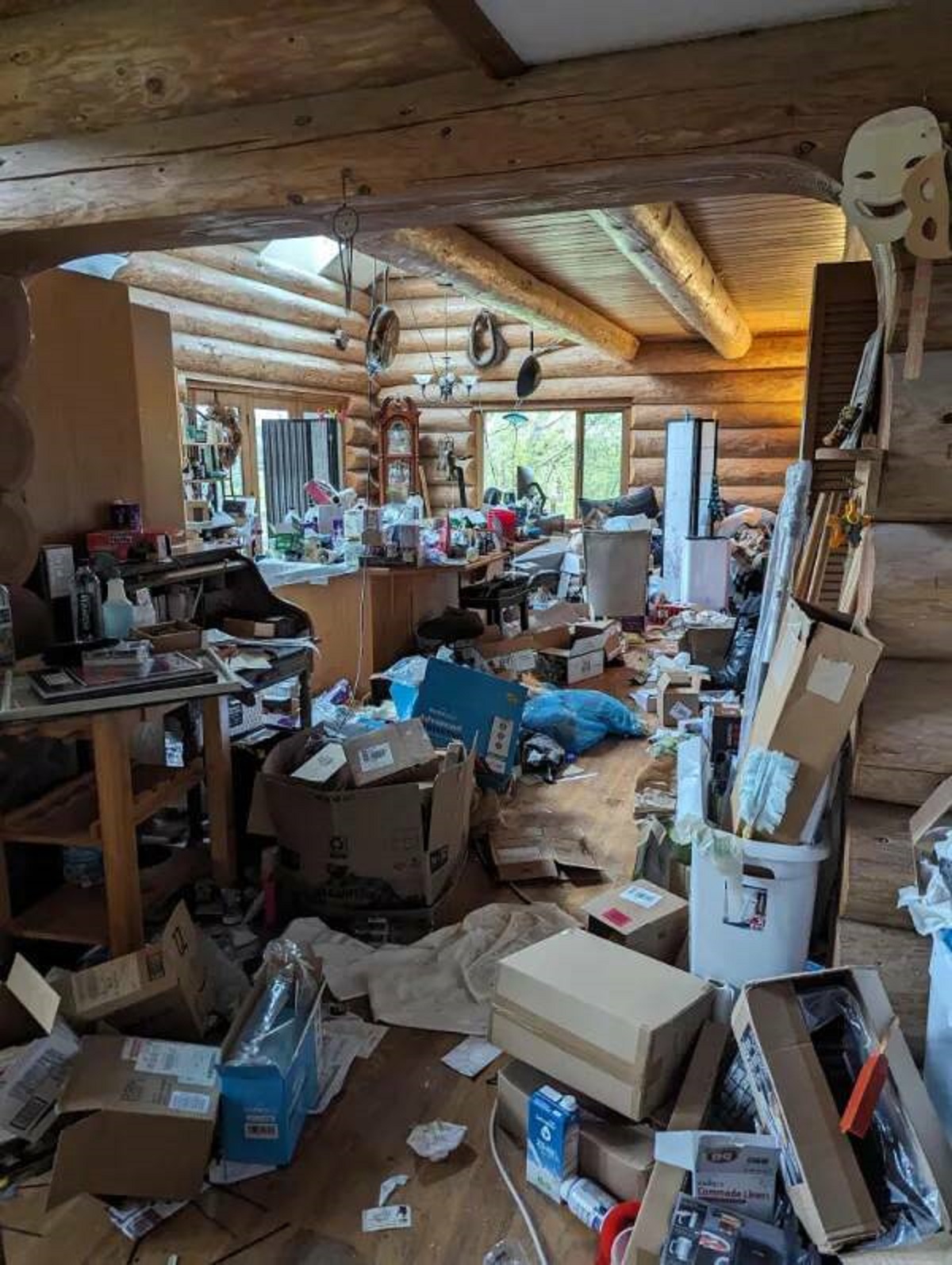 “I went to help my messy mom clean up her house in preparation to sell it.”
