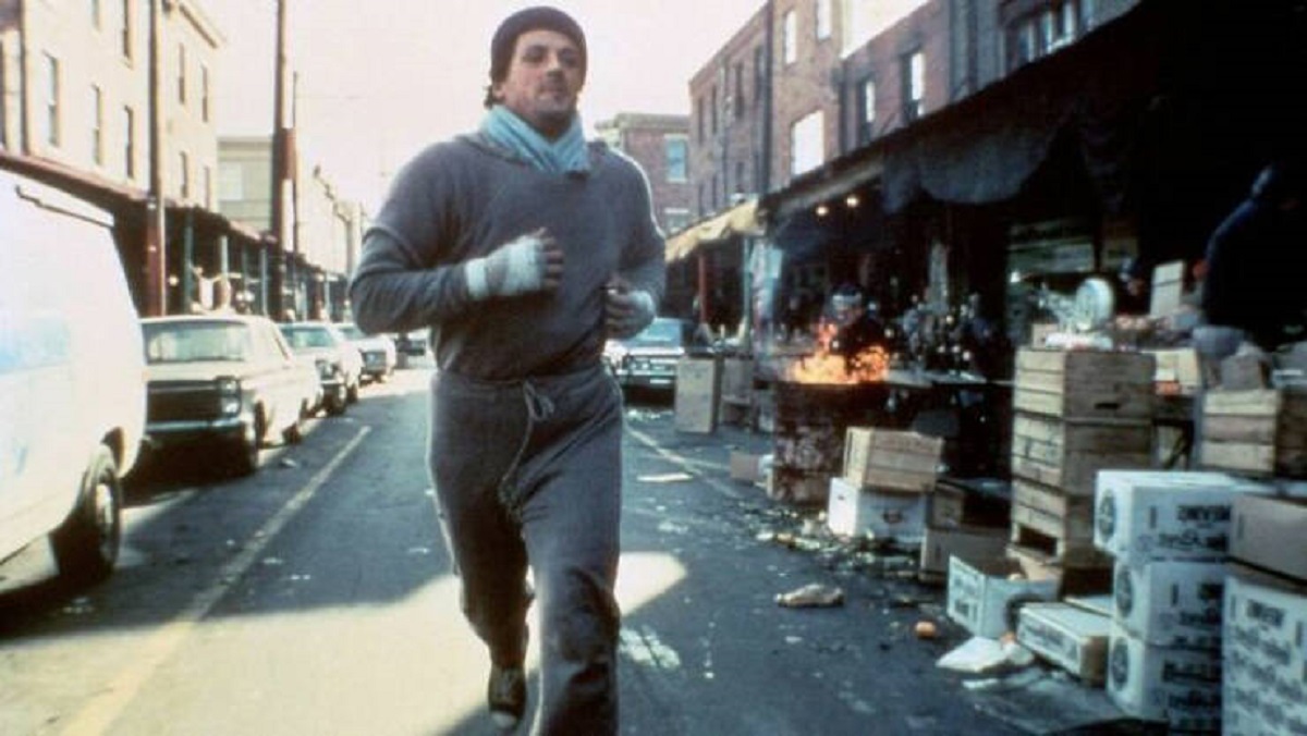 rocky balboa jogging