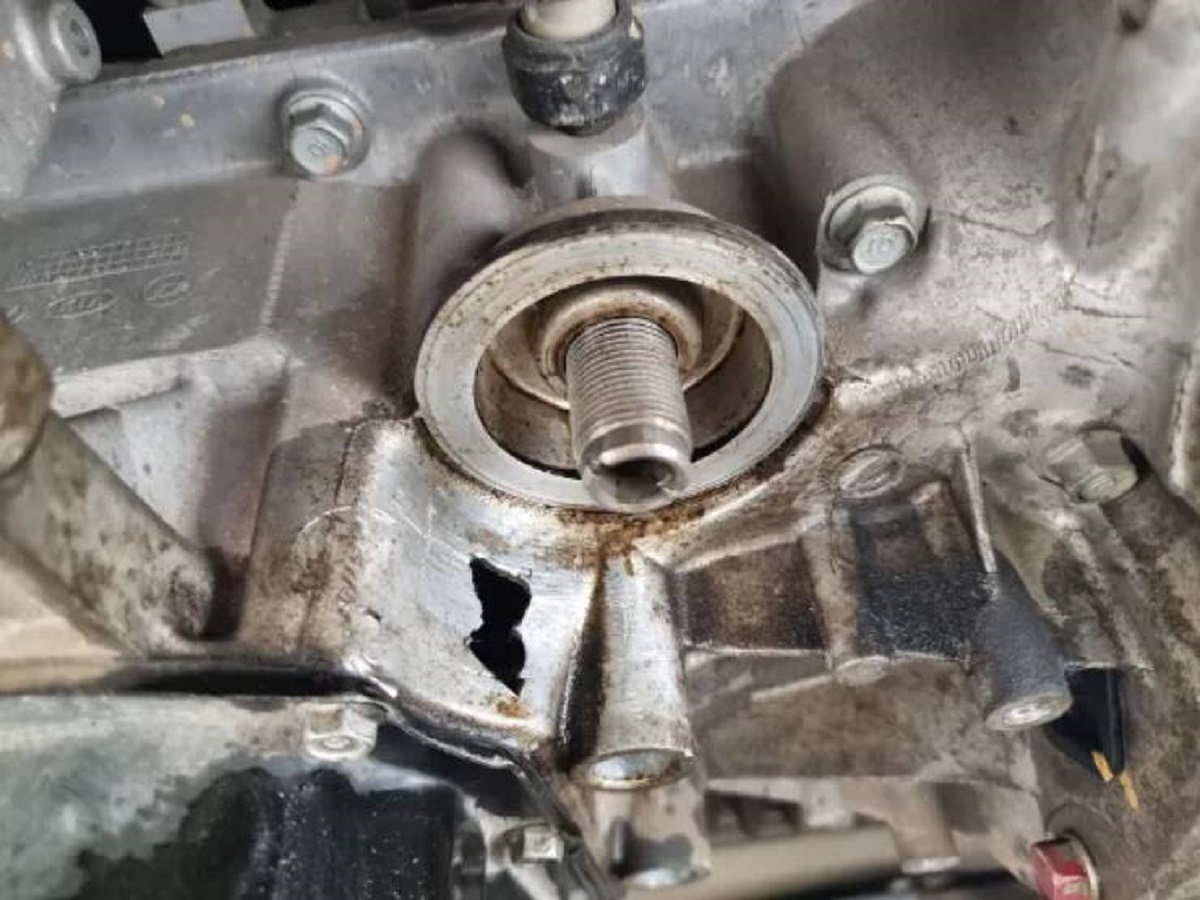 “Tried to change the engine oil myself and made a hole in the engine.”