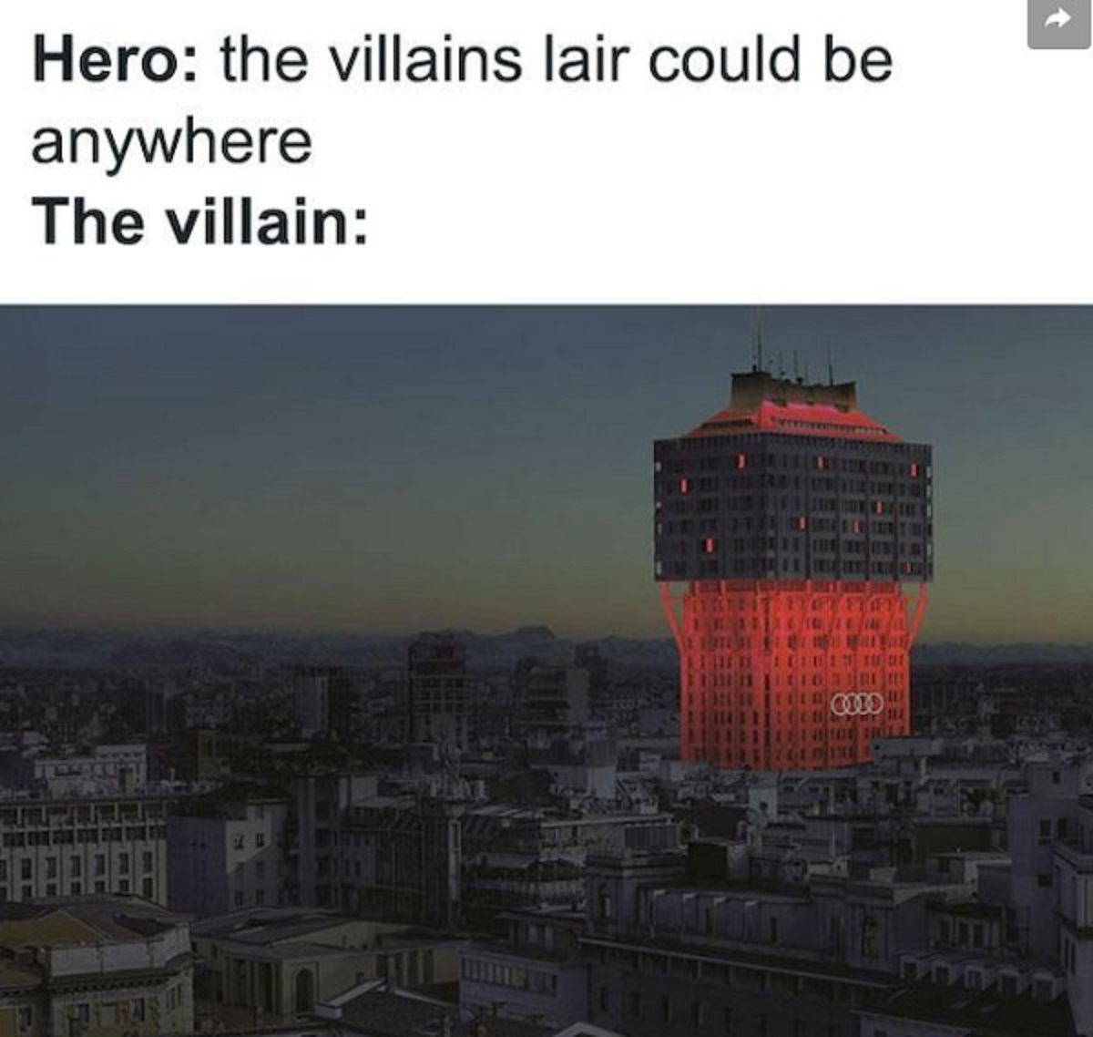 commercial building - Hero the villains lair could be anywhere The villain 10019