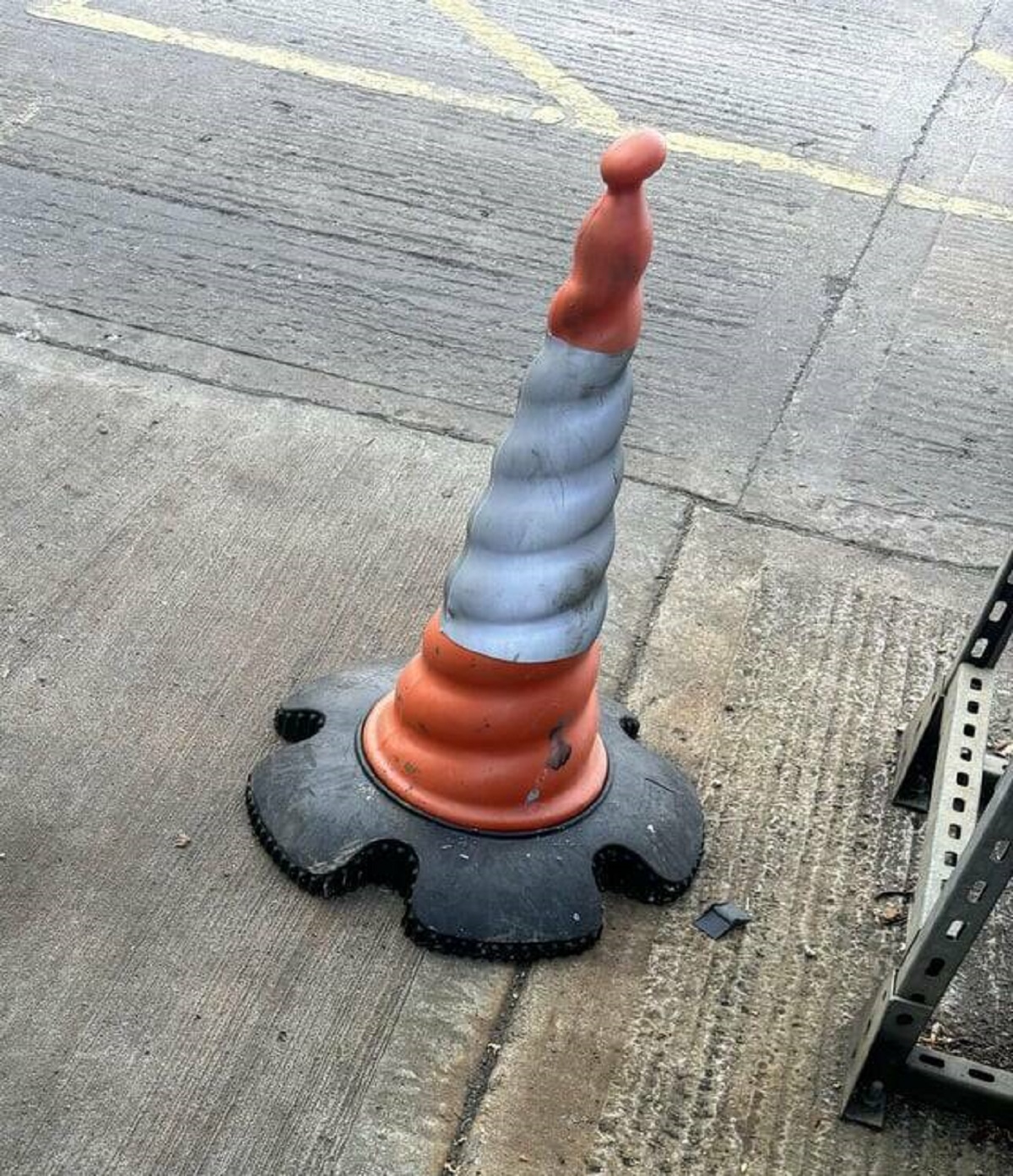 "This curly cone at my work"