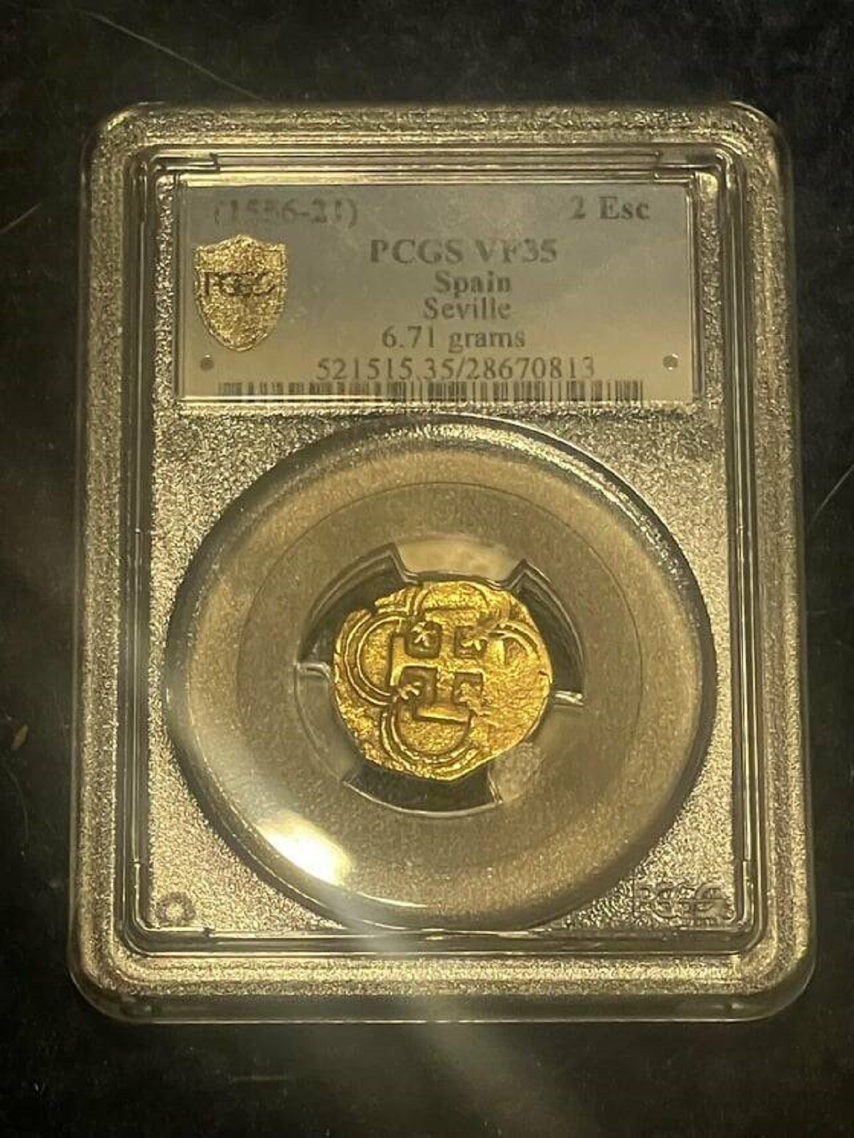 " ~500 year old 2 escudo gold doubloon (pirate treasure coin) 1 of 3 known examples"
