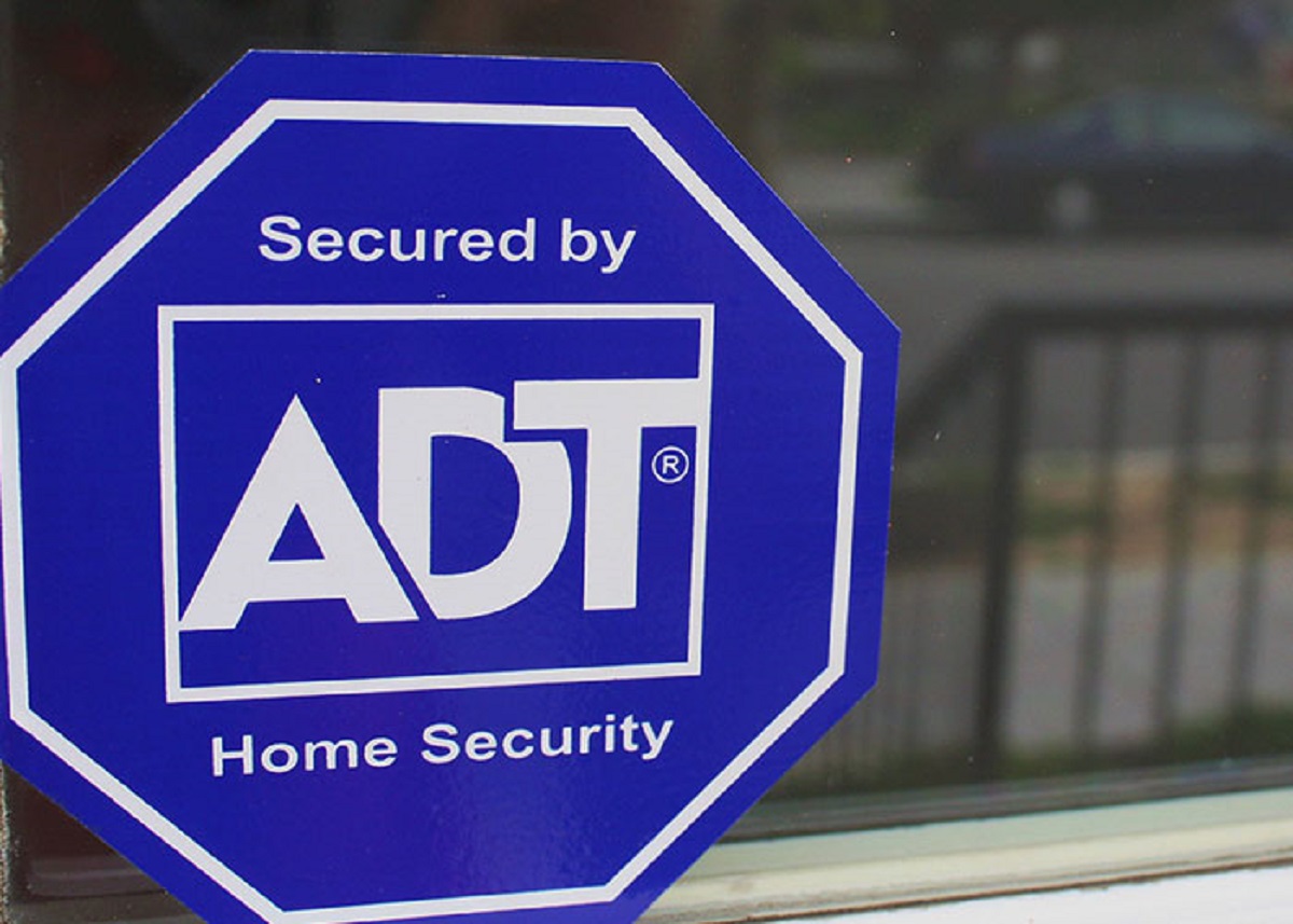 There's a sticker in the window that we have ADT security, but we stopped paying for it since covid.