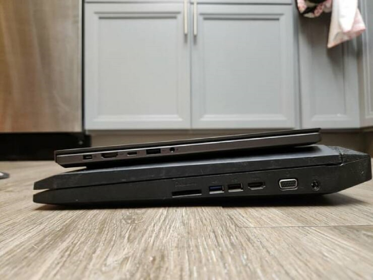 "My new gaming laptop is thinner than just the screen of my old gaming laptop."