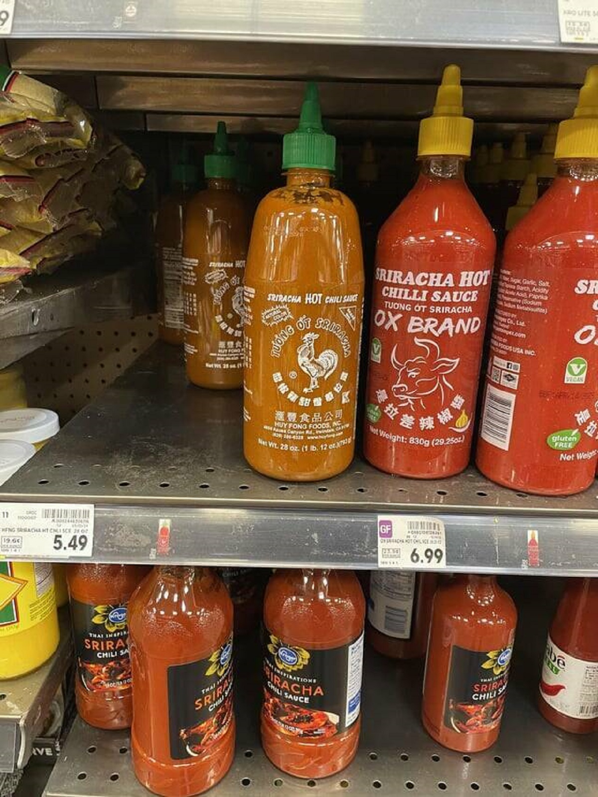 "Oddly colored Siracha"