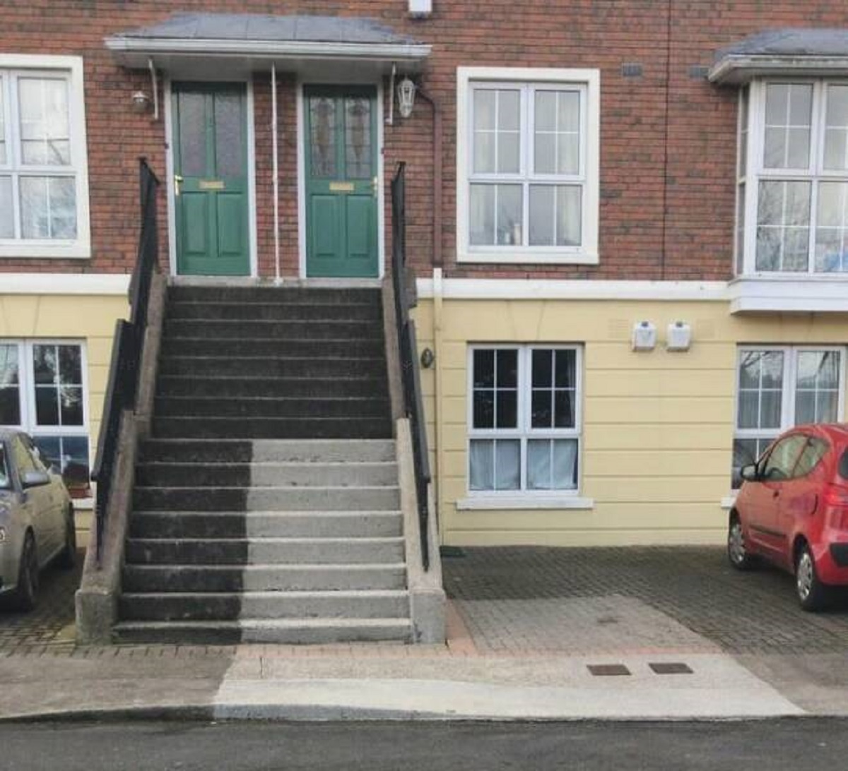 "This house had a section power washed by mistake, but it looks like sunlight!"