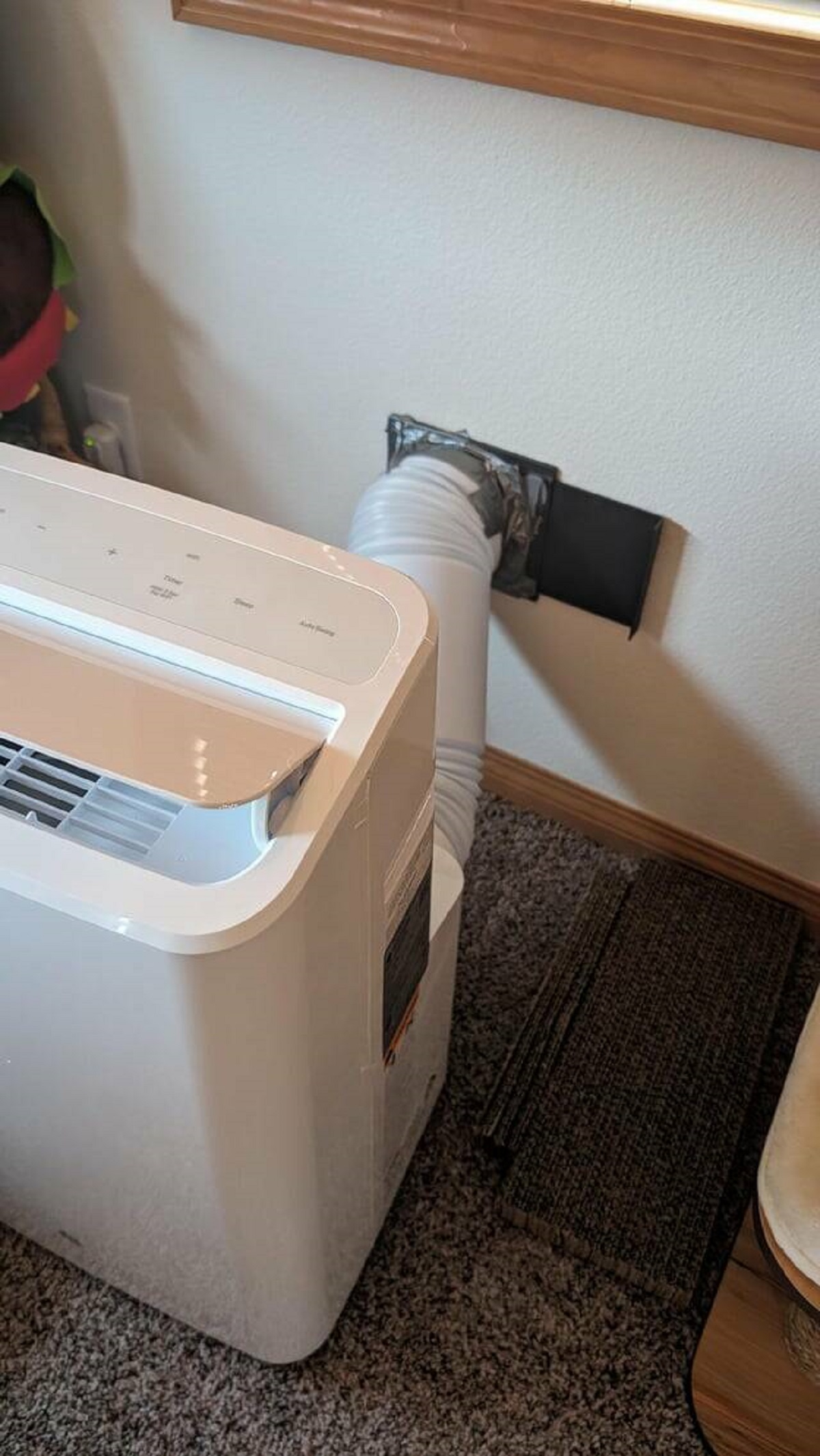 "Apartment came with portable AC exhaust ports"