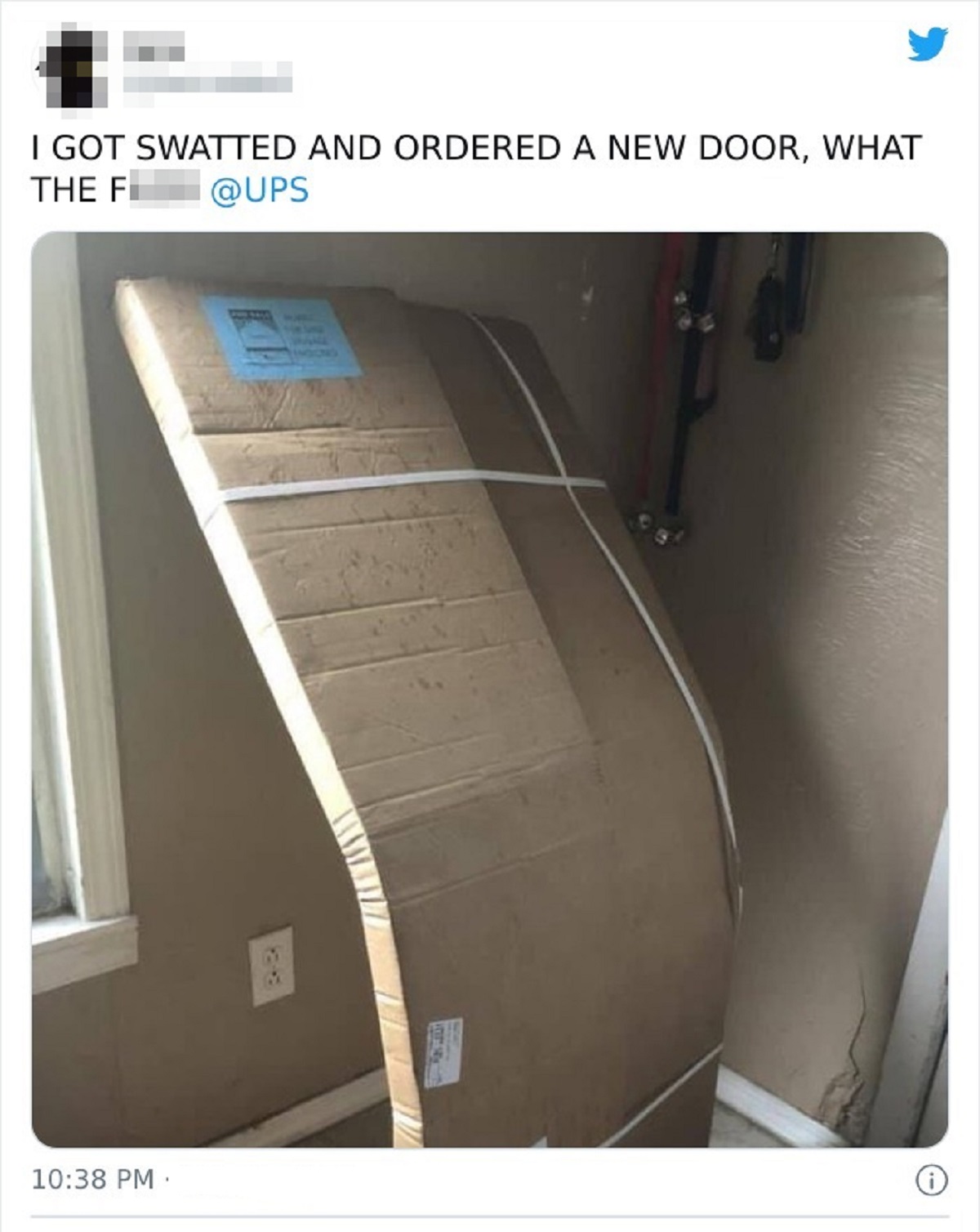 ups bends a door - I Got Swatted And Ordered A New Door, What The F