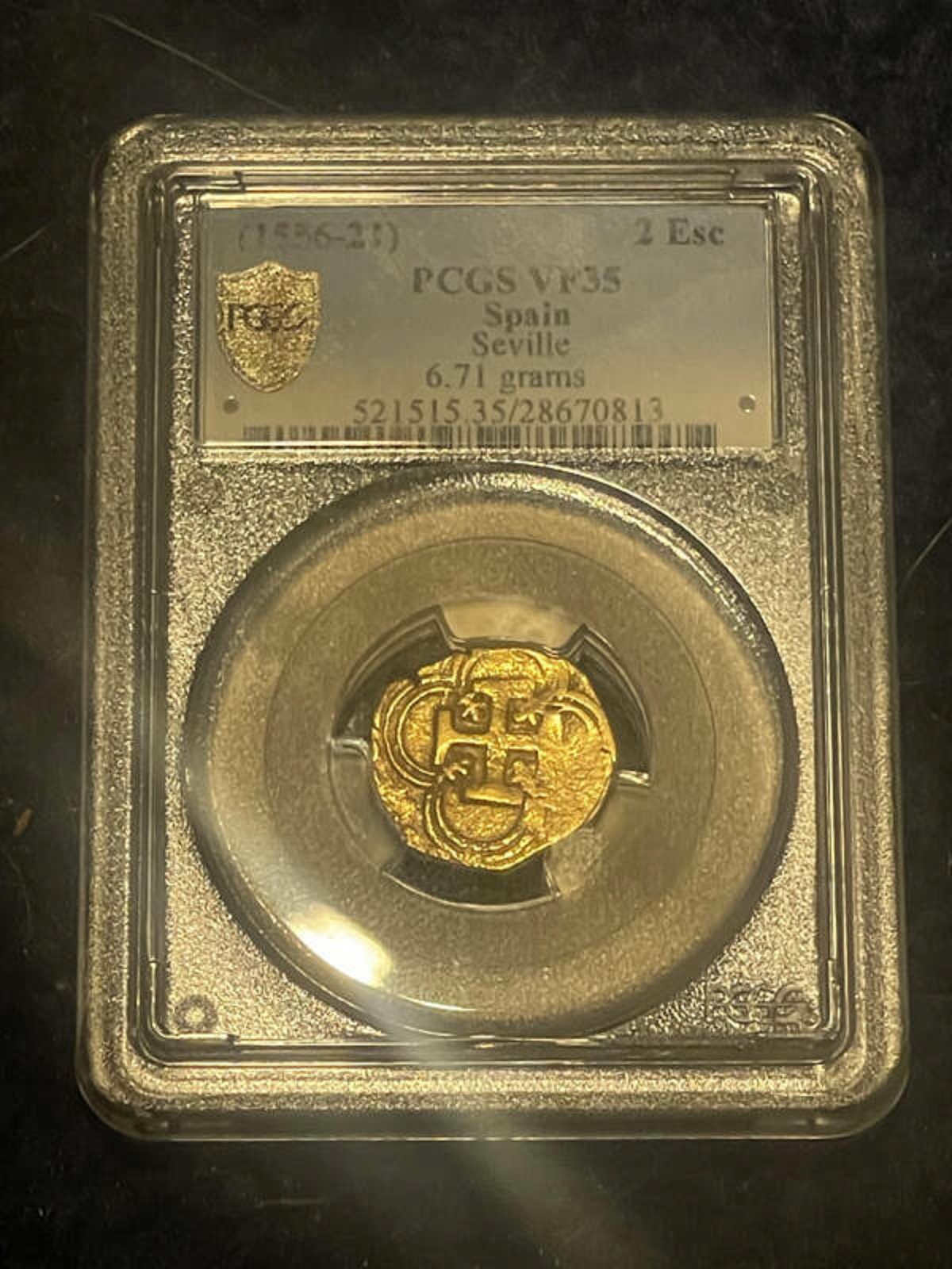 gold - 155621 Pcgs VF35 Spain Seville 6.71 grams 1515 3528670813 Esc