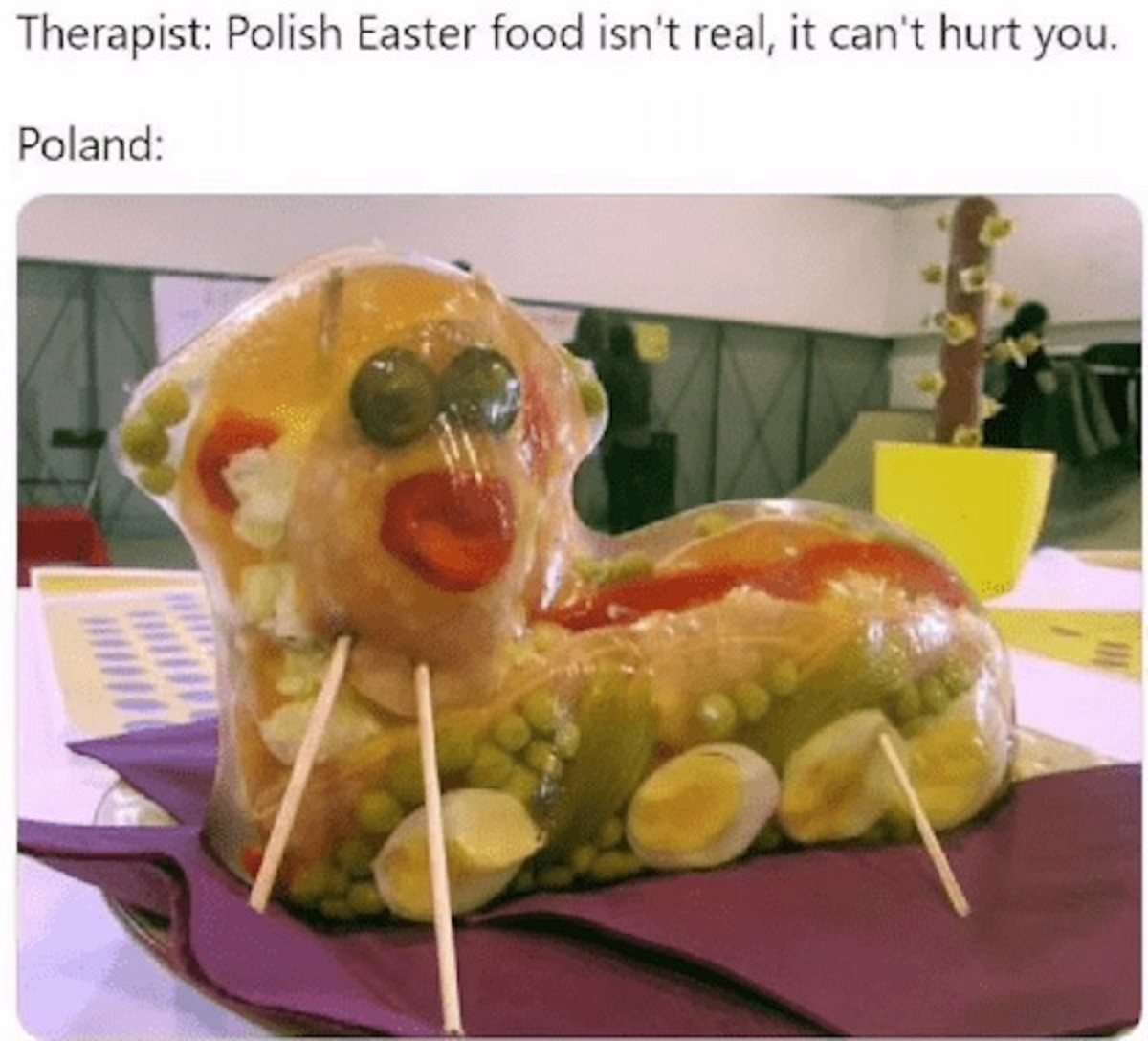 polish jello lamb - Therapist Polish Easter food isn't real, it can't hurt Poland you.