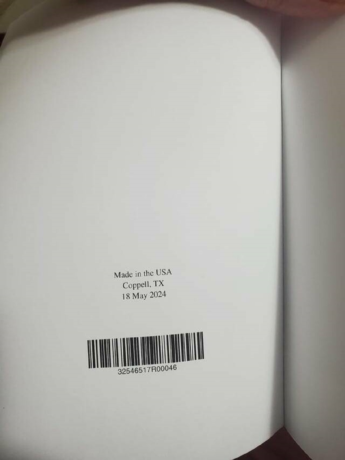 "This book I ordered 2 days ago on Amazon was printed 2 days ago."