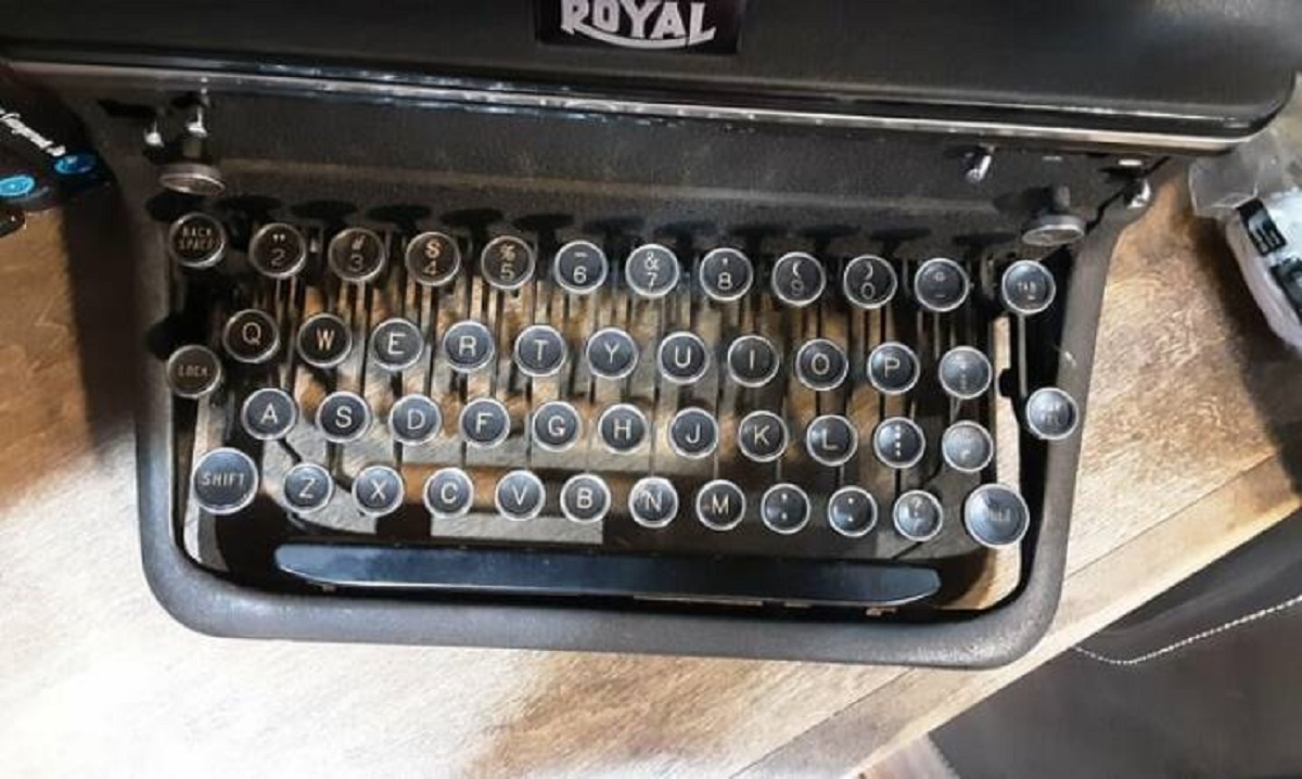 "My typewriter doesn't have a '1' key"