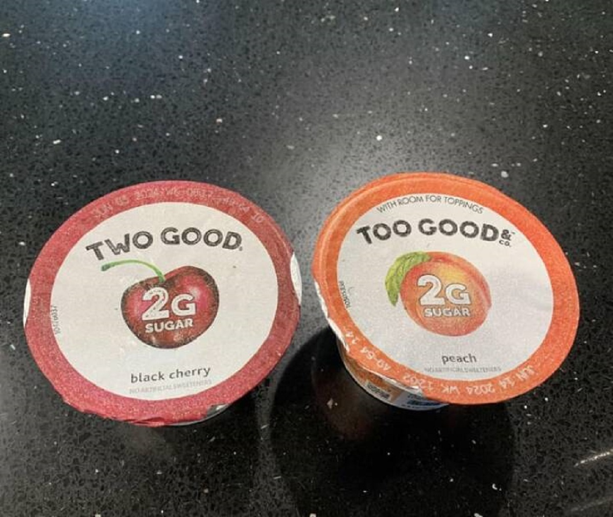 "My yogurts from the same brand have two different spellings of the brand name."