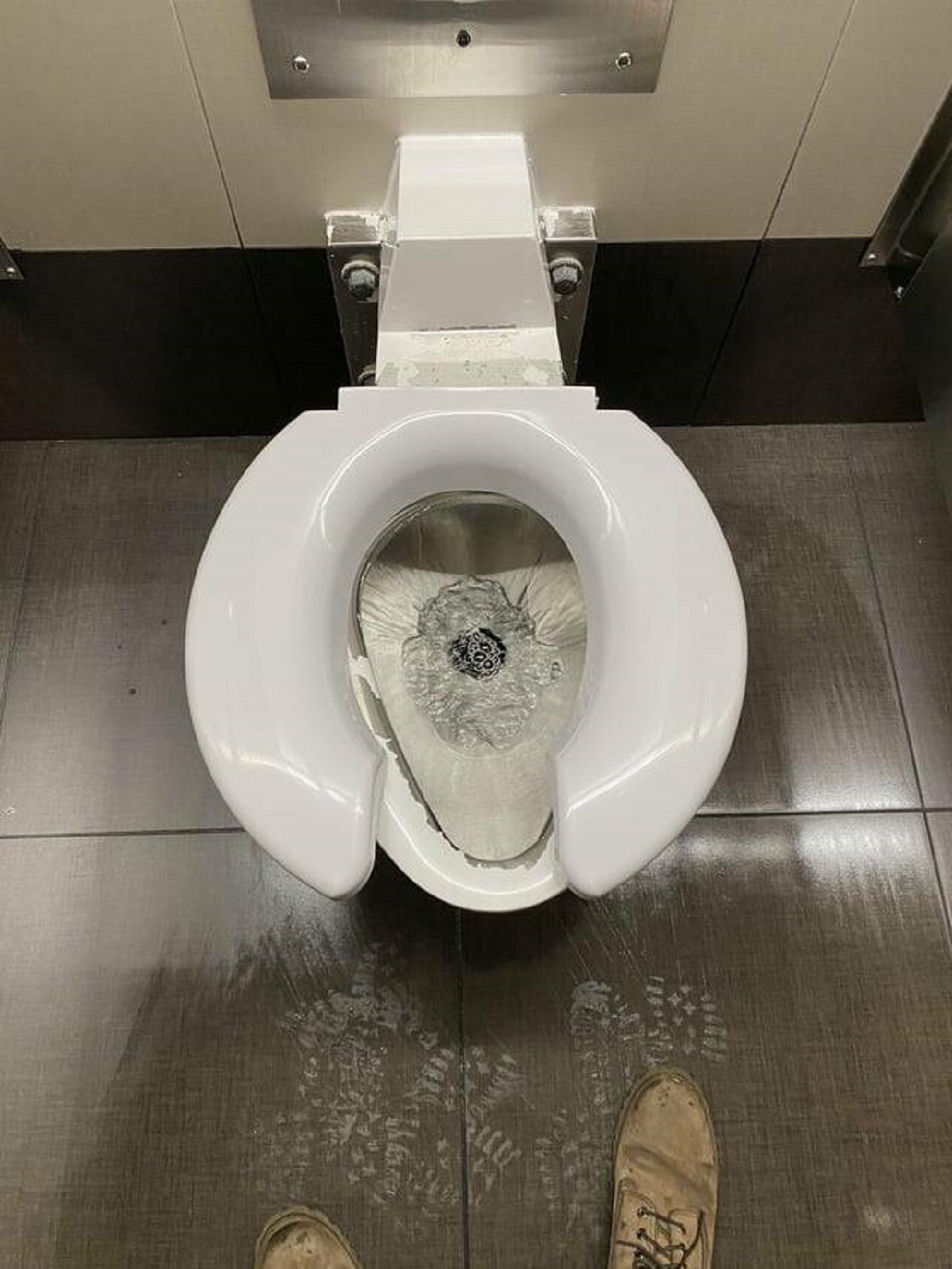 "XL toilet seat in Alabama airport"