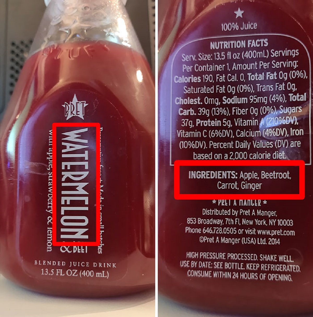 I Was Wondering Why This Watermelon Juice Tasted So Weird