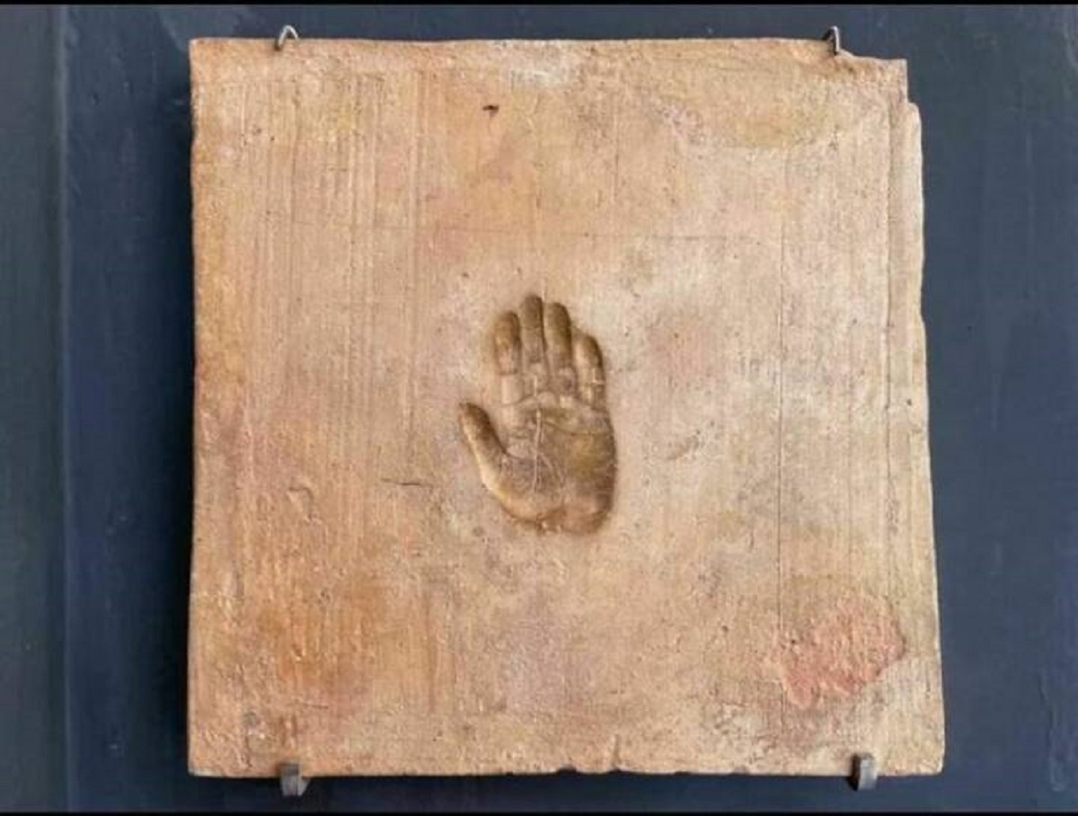 "Roman Brick From Cherchell, Algeria With A Perfect 2000 Year-Old Imprint Of A Human Hand"