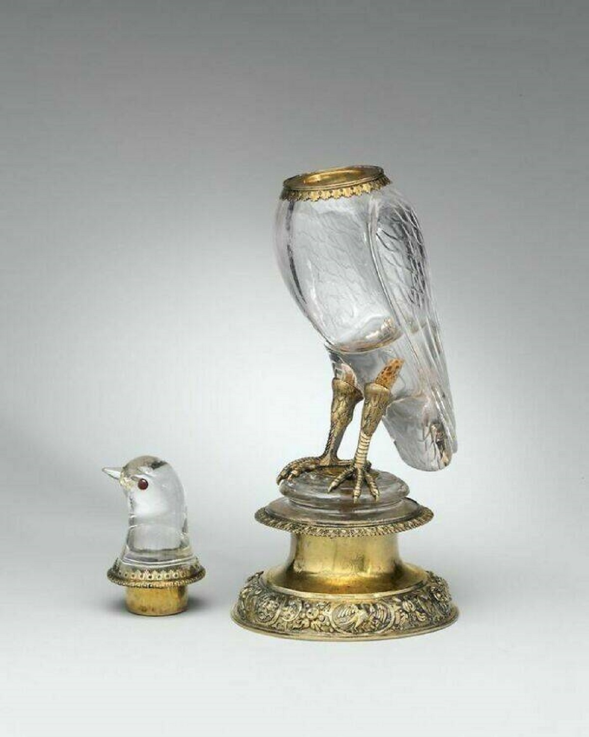 "Gilded Silver And Rock Crystal Vessel, Crafted In Nuremberg, Germany, Circa 1580"