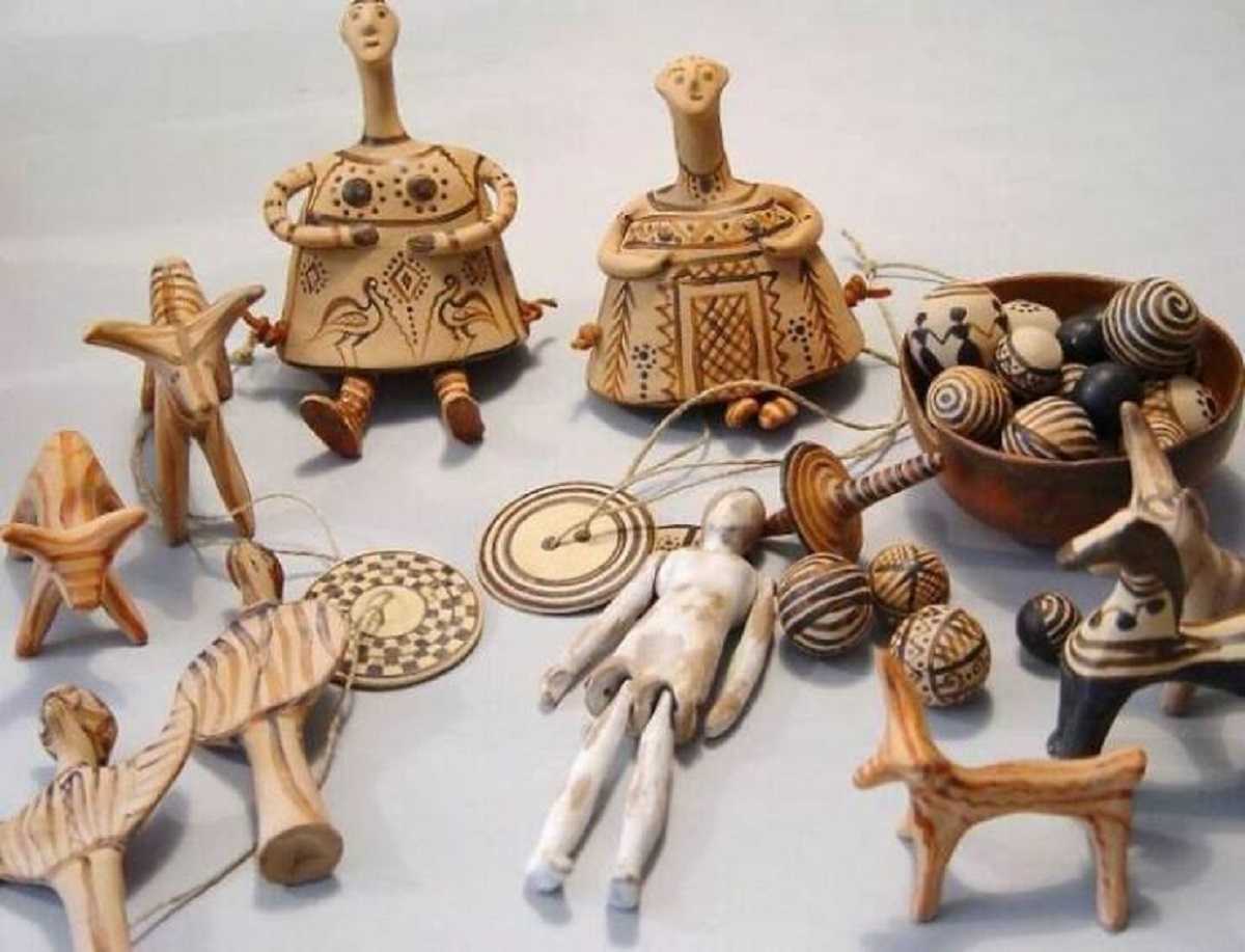 "Ancient Greece Toys. About 2300 Years Old"