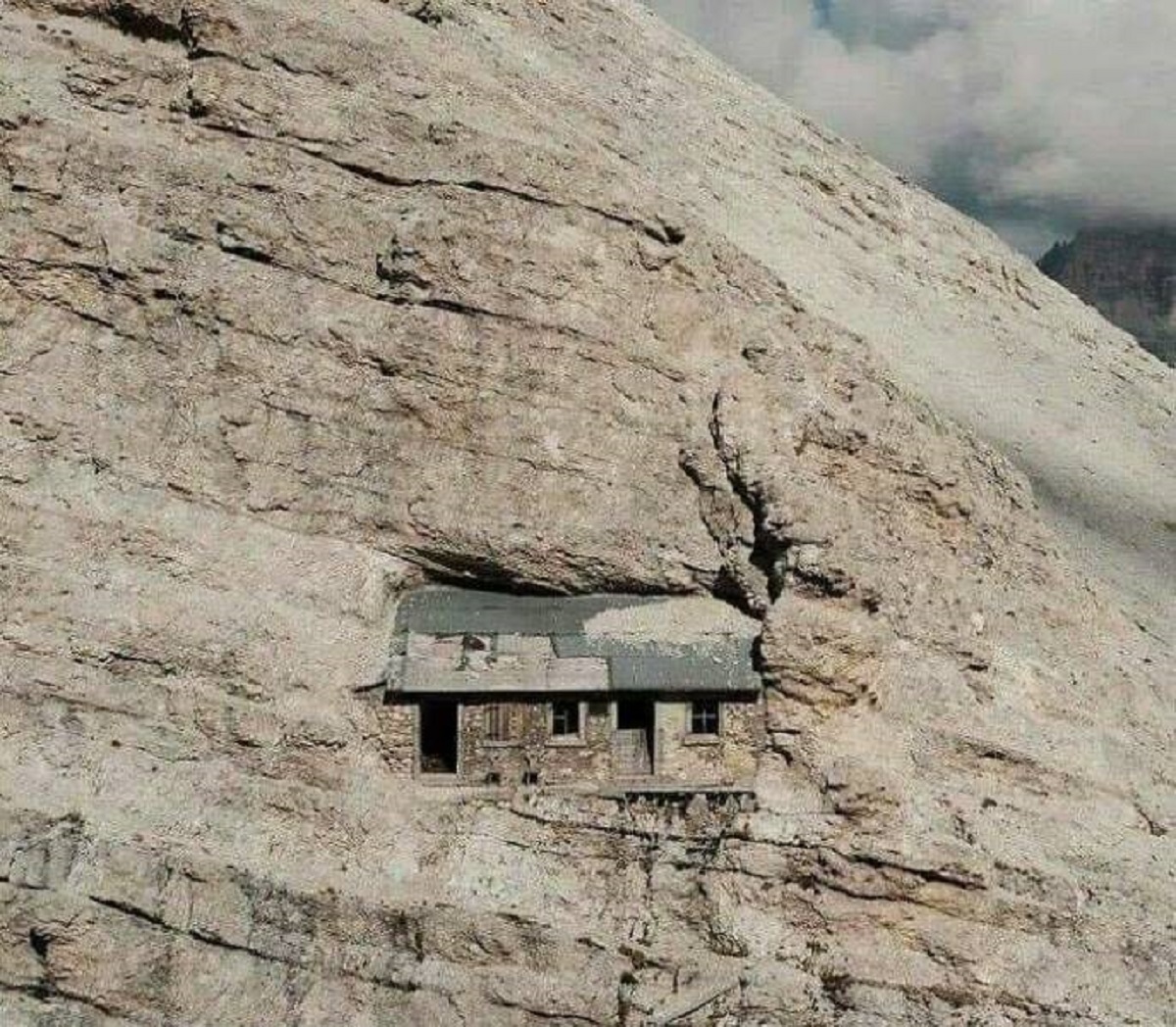 "A Little Alpine Refuge That Was Built More Than 2700m Above Sea Level In Italy’s Dolomite Mountains (Mount Cristallo) Is Among Most Dramatic Reminders Of Wwi"