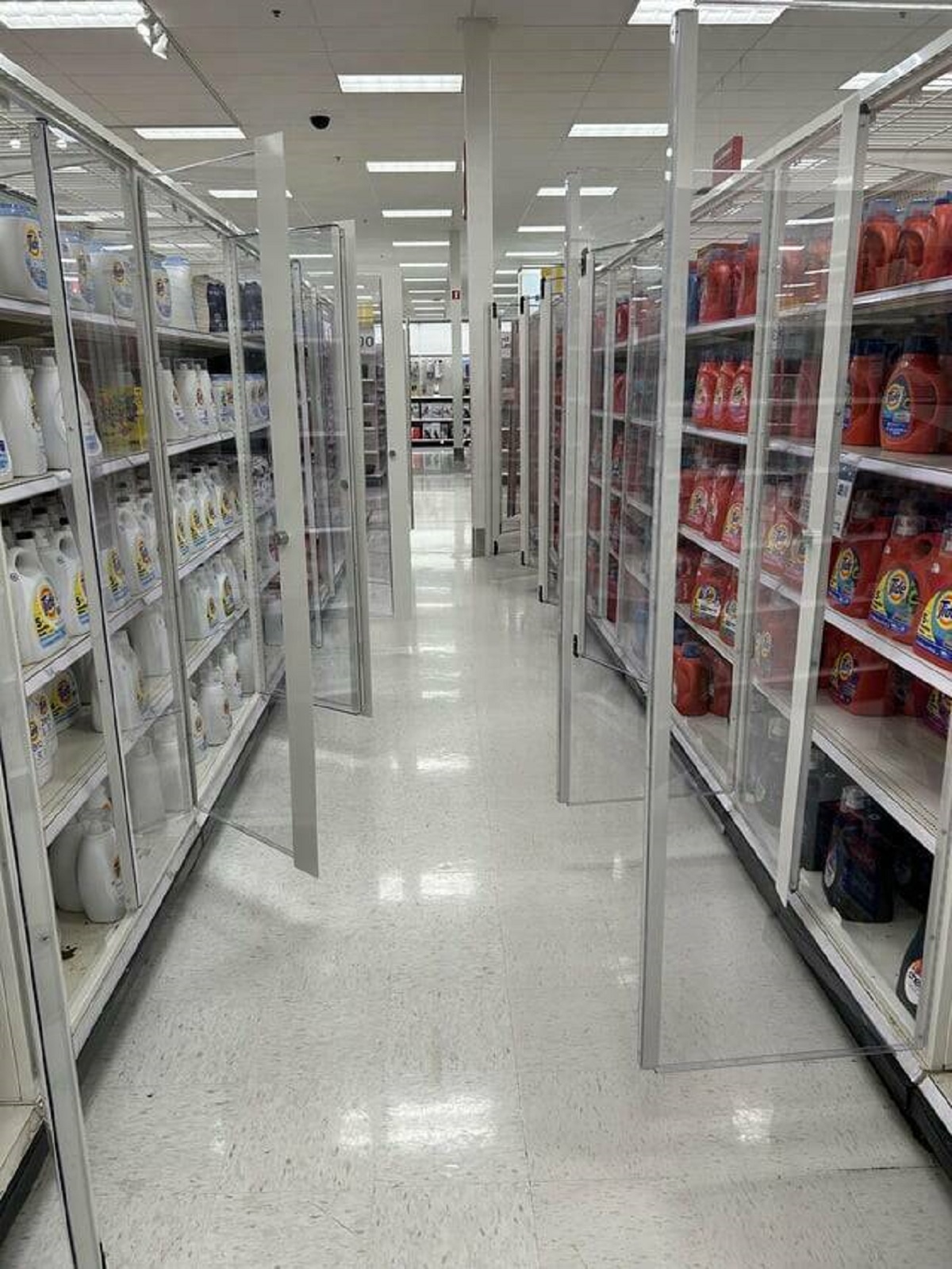 "All the locked doors at this Target are unlocked"