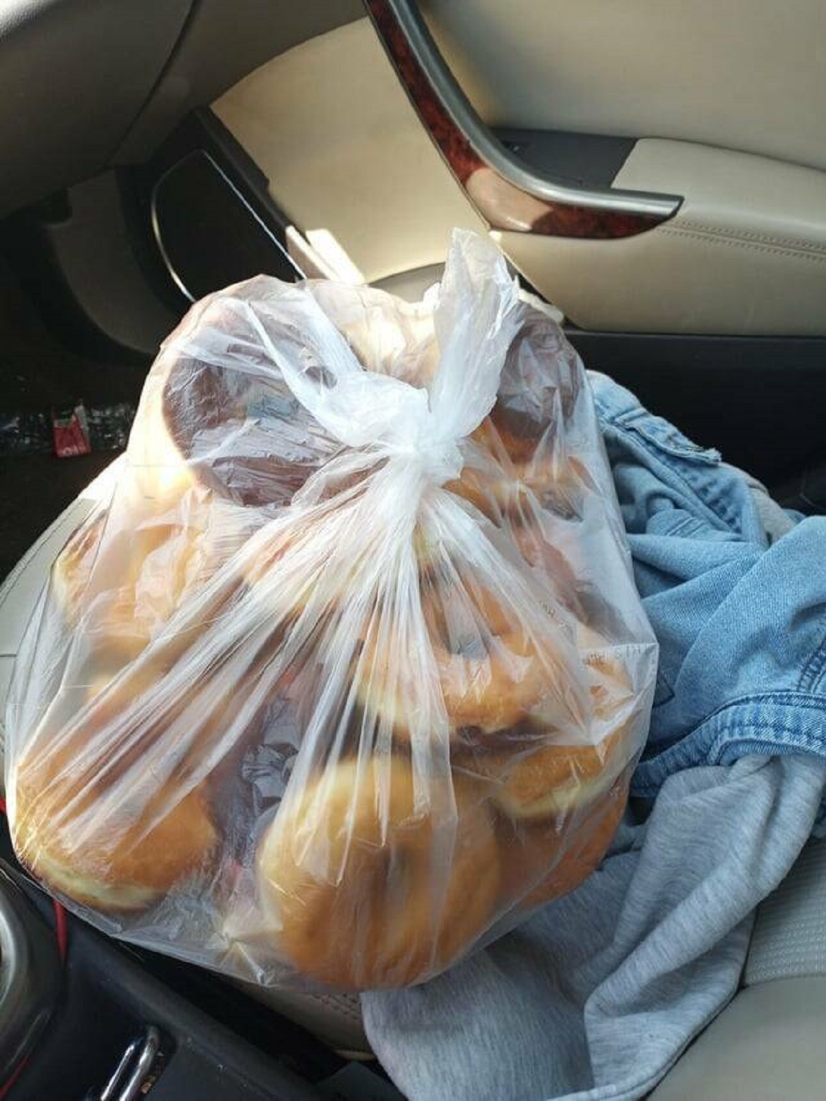 "I accidentally walked into a donut shop as they were getting ready to close and received a bag of donuts for free"