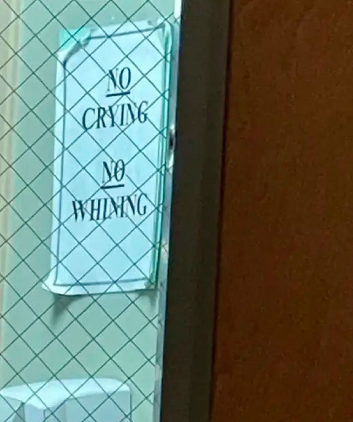Toxic workplace - No Crying No Whining
