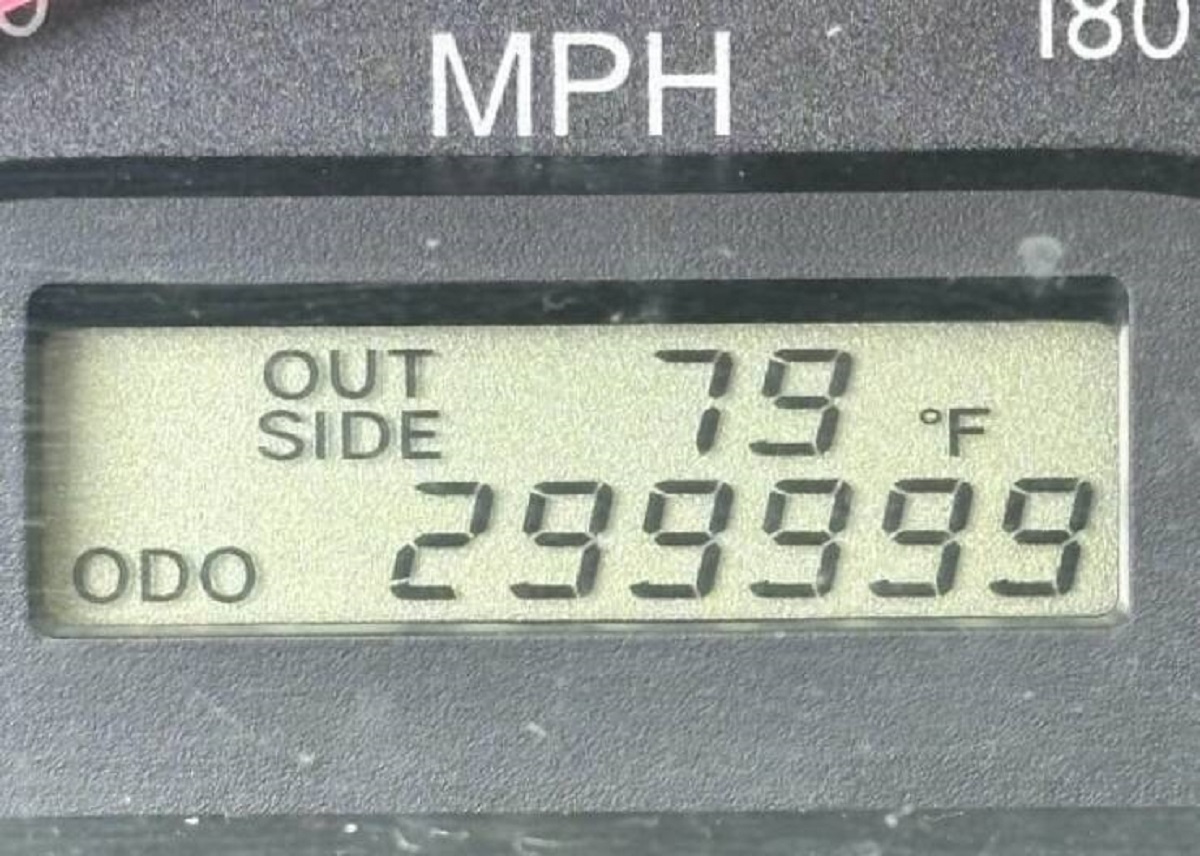 "My odometer got stuck at 299,999. Forever."