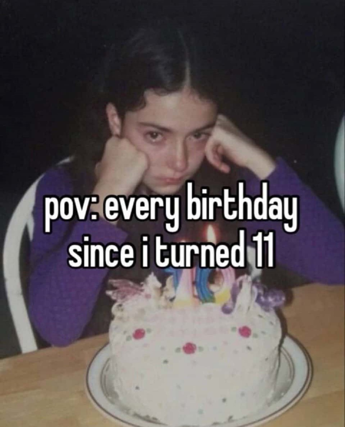 sad birthday cake aesthetic - pov every birthday since i turned 11