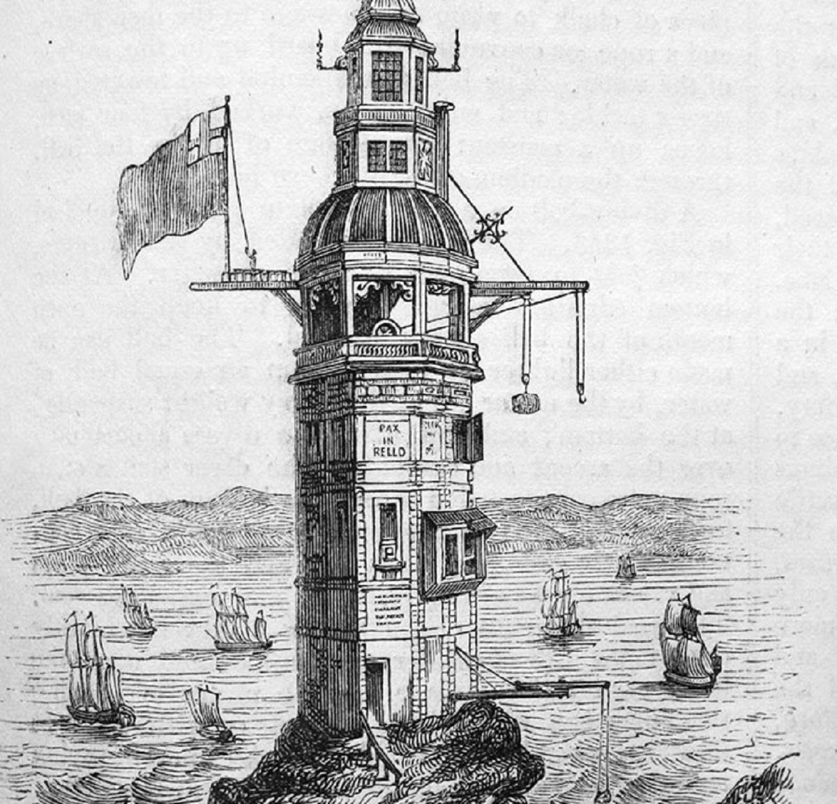 A man died in the lighthouse he built. Henry Winstanley was so confident in the lighthouse's design that he wished to be inside during "the greatest storm there ever was". The lighthouse was completely destroyed in the Great Storm of 1703, killing Winstanley.