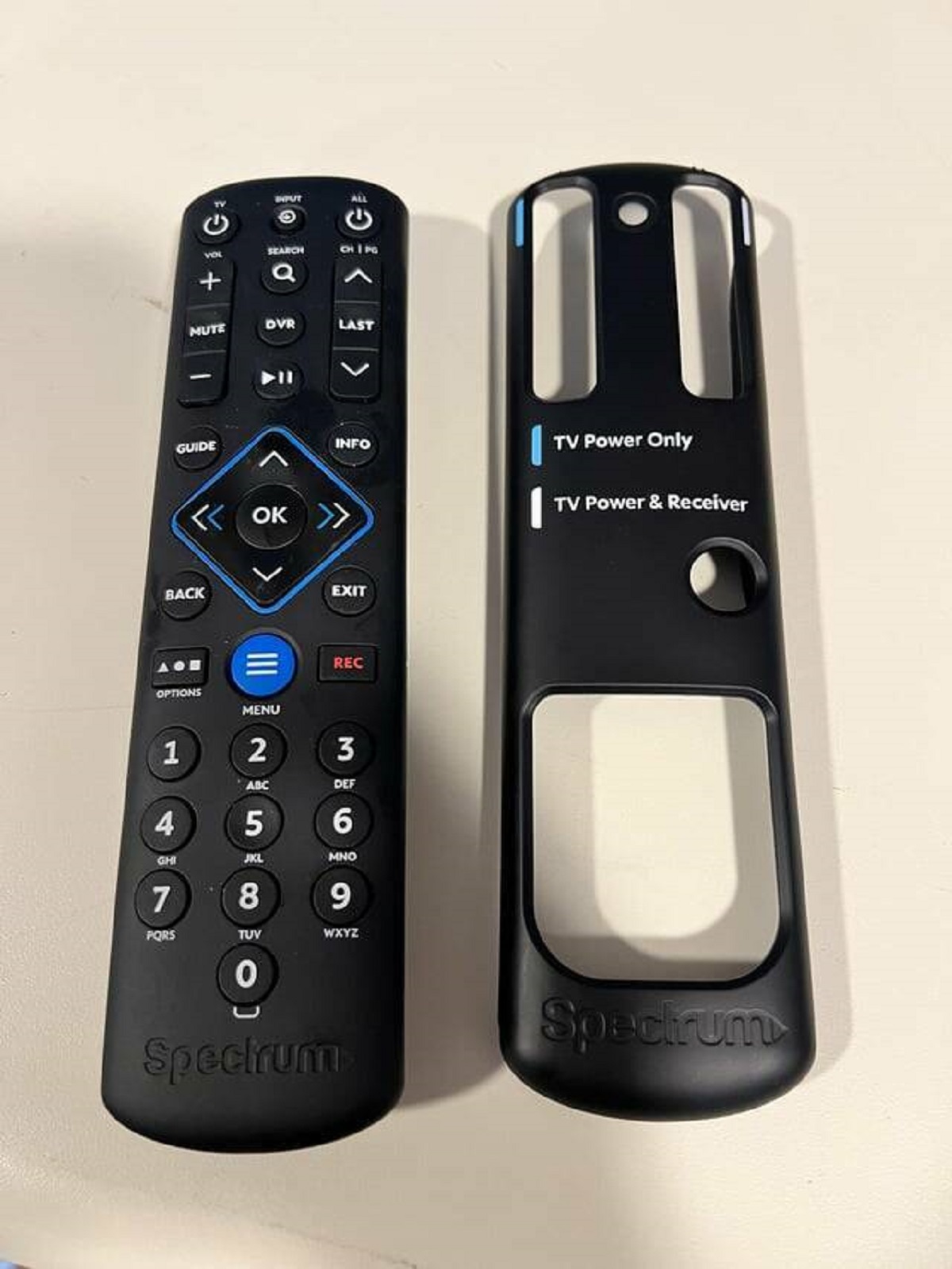 "The new cable remotes come with a cover to simplify the remote."