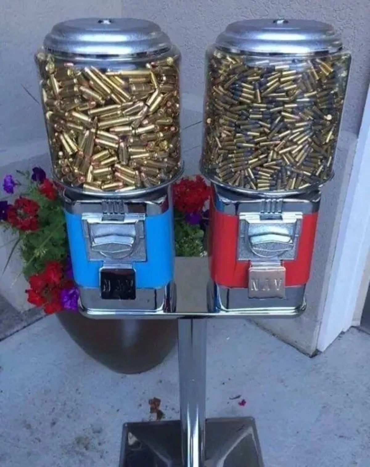 gumball machine with bullets