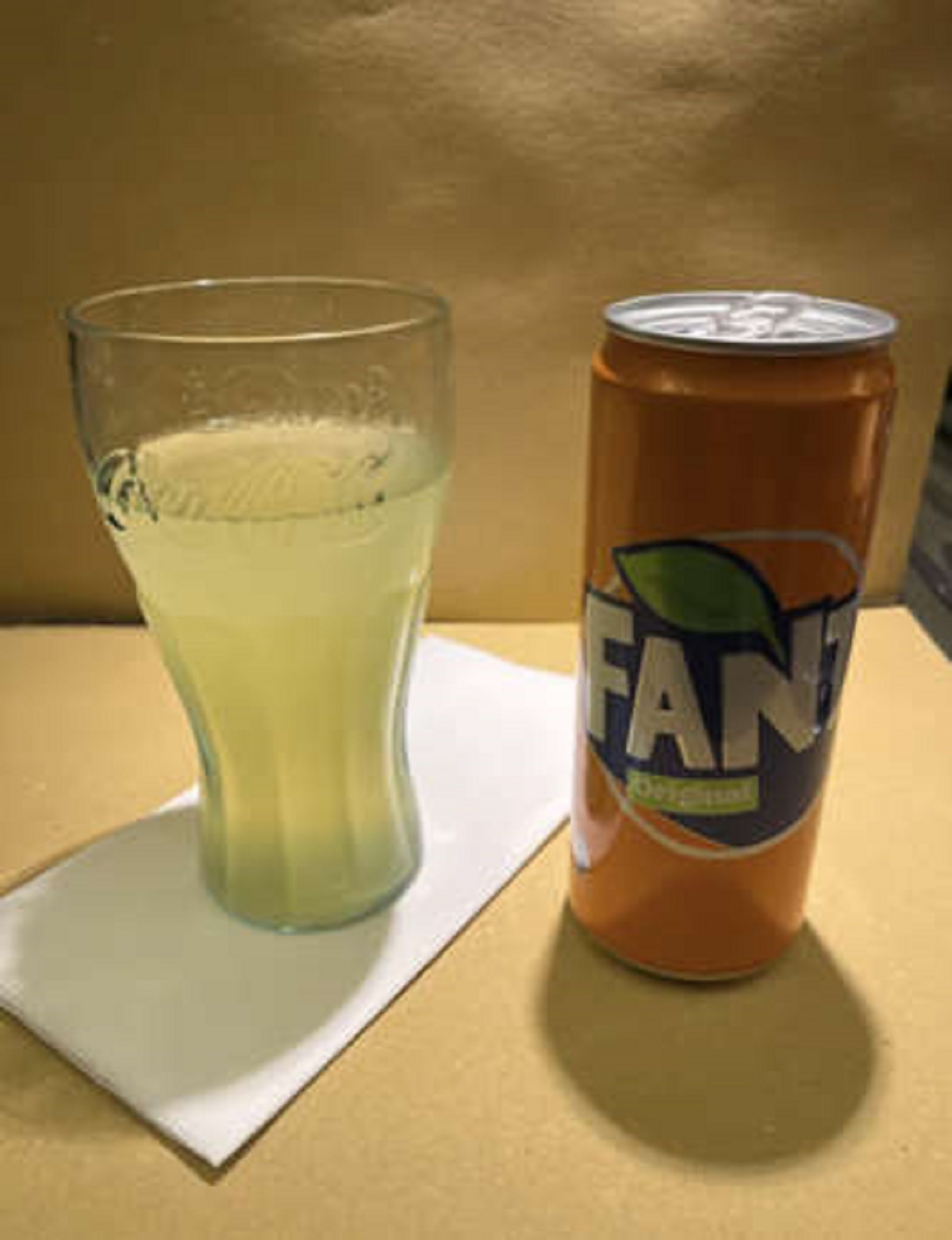You wanted Fanta in Italy? Fanta in Italy has no dyes or artificial flavors.