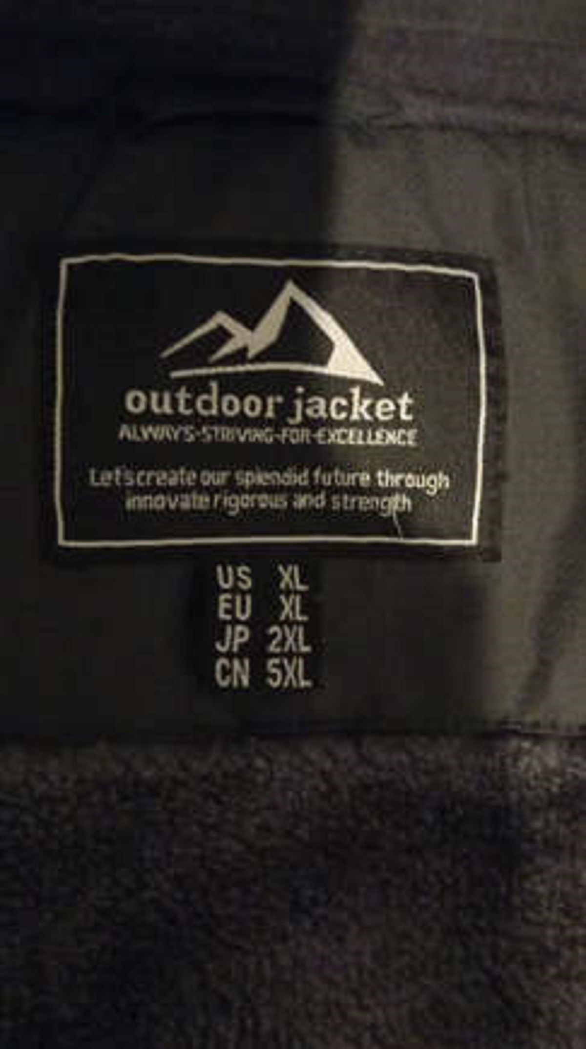 You lived in a smaller country? Size difference between countries for a jacket.