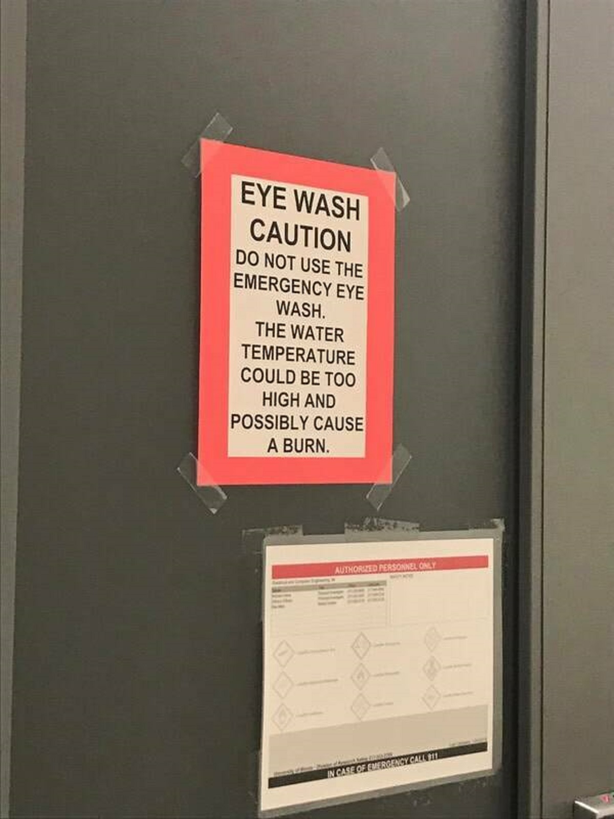 “Found in a graduate electrical engineering lab”