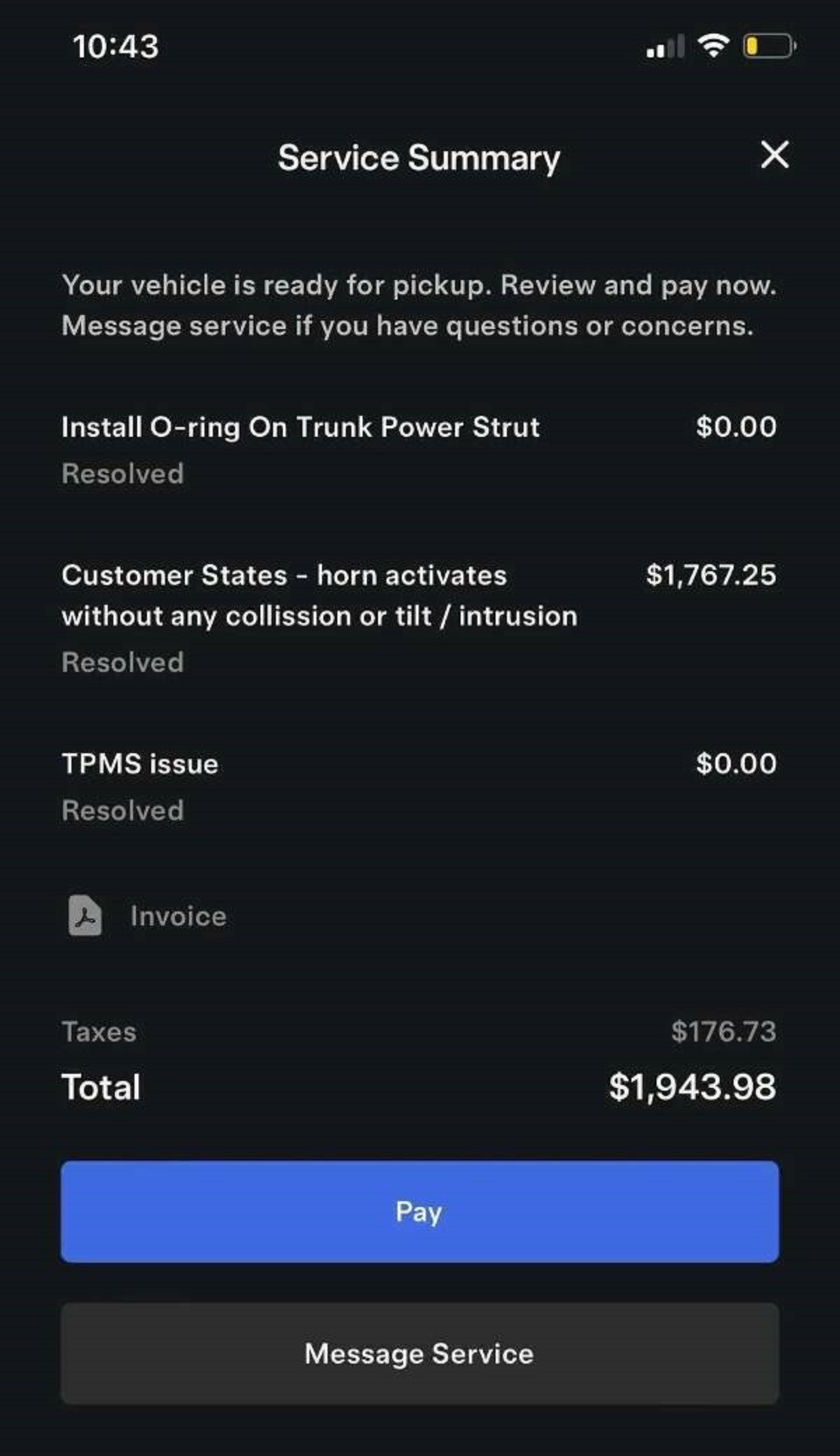 “My Tesla’s Horn Went off at 4AM for Over 20 Minutes Uncontrollably, $2000 Fix From Tesla.”