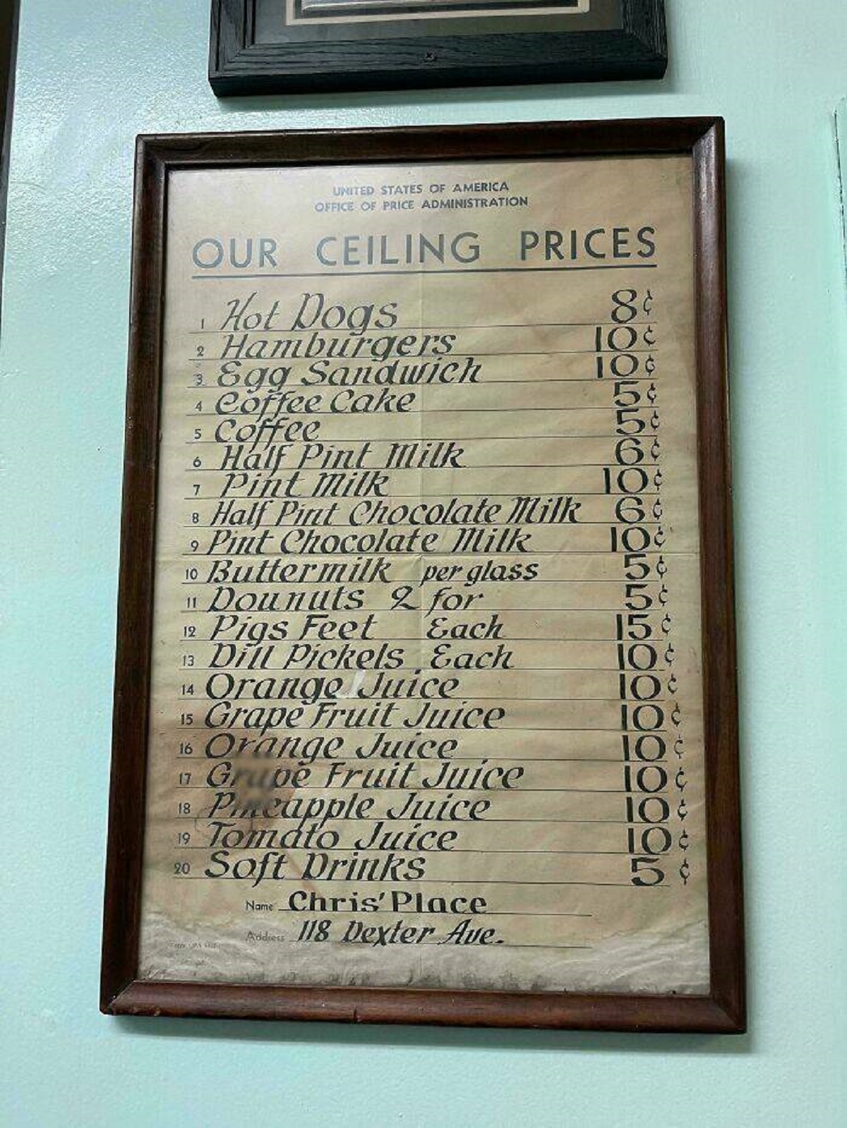 "This 107 Year Old Hot Dog Place’s Original Menu Prices"