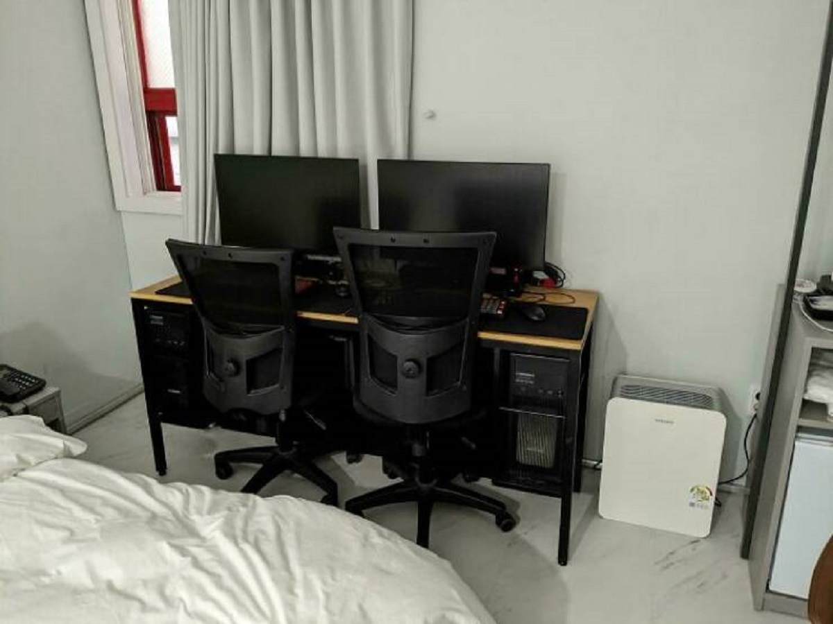 "My Hotel Room Came With Two Gaming Pcs"