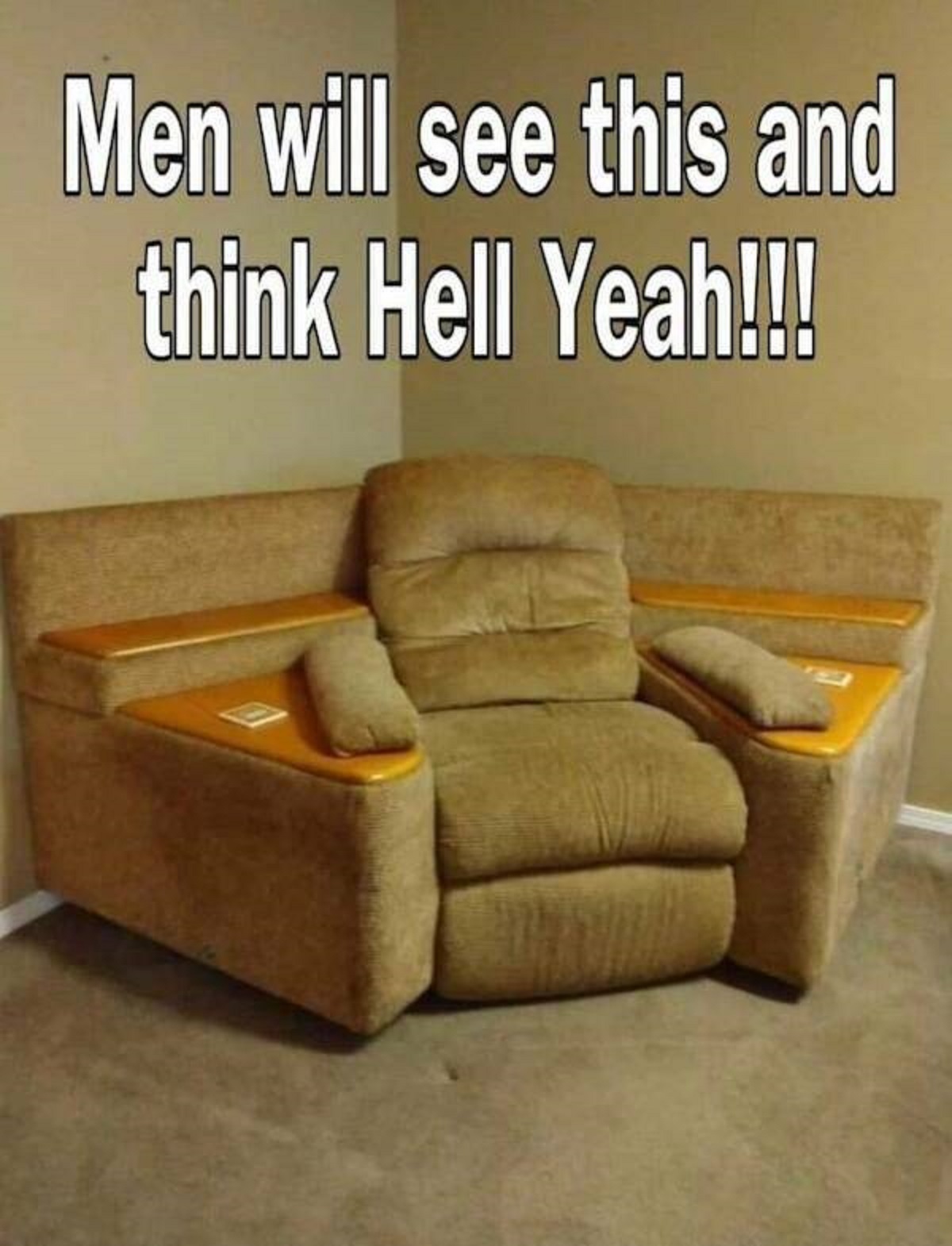 loveseat - Men will see this and think Hell Yeah!!!