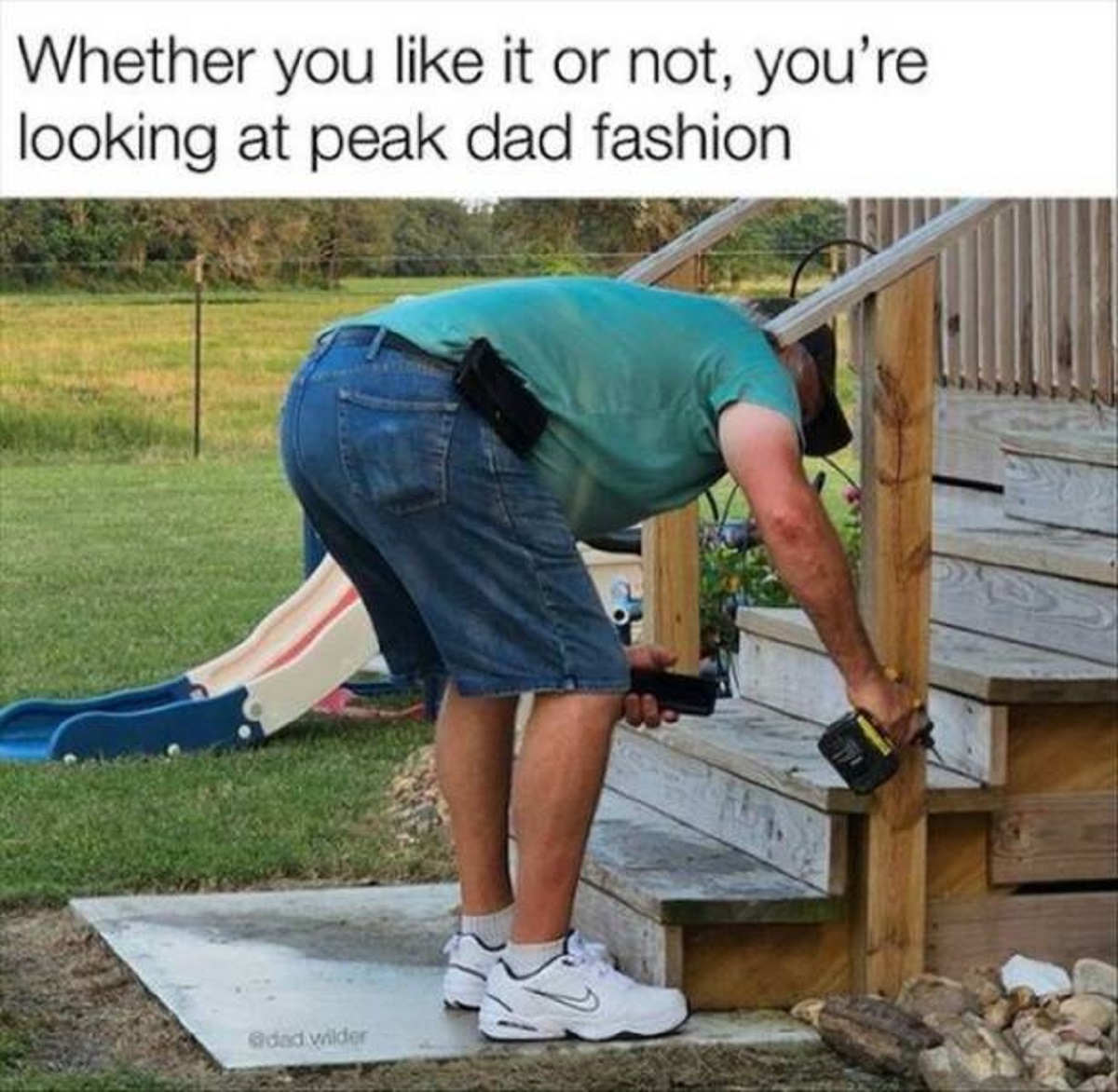 lumber - Whether you it or not, you're looking at peak dad fashion wilder