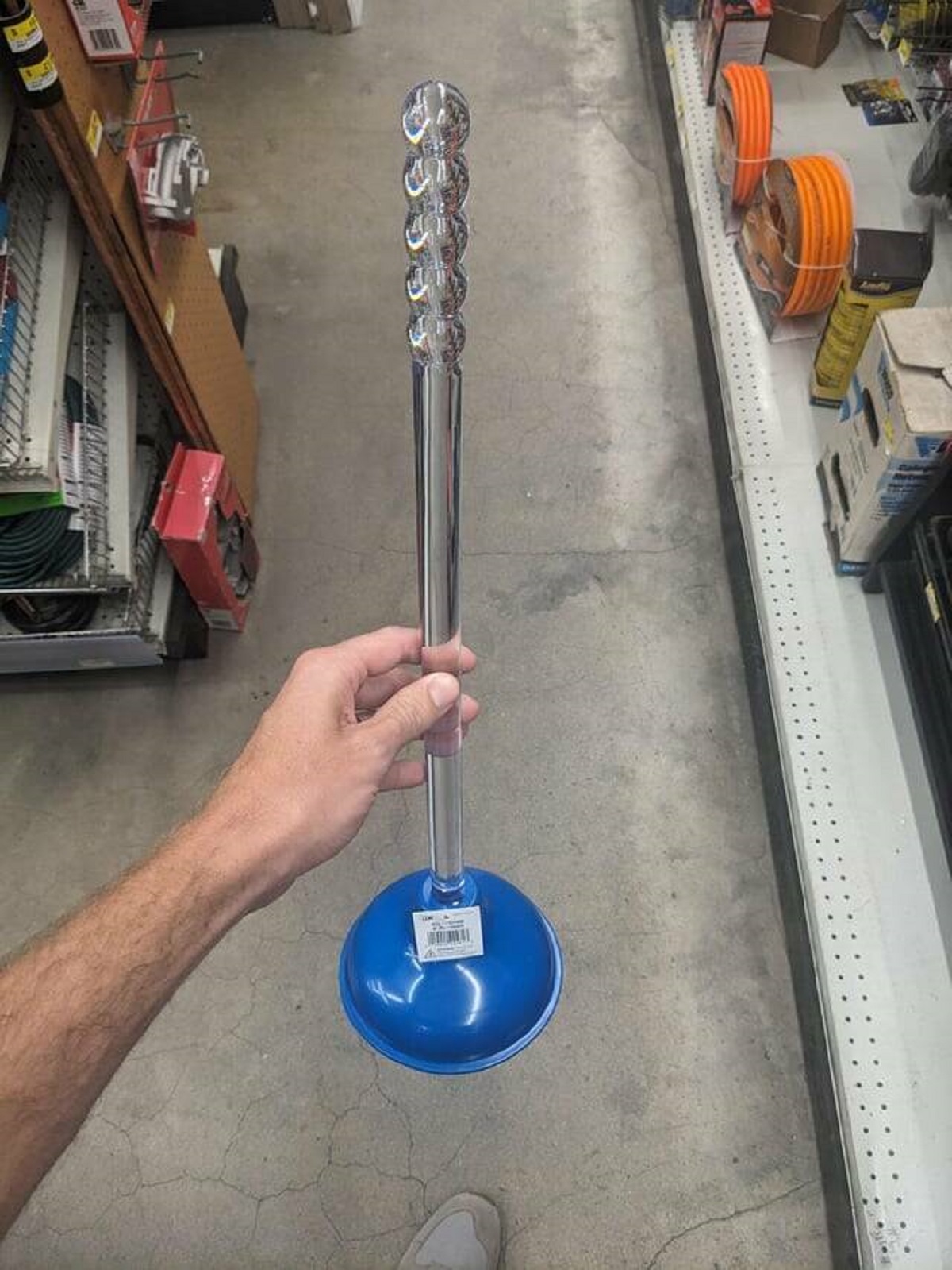 "Curious handle design on this plunger"