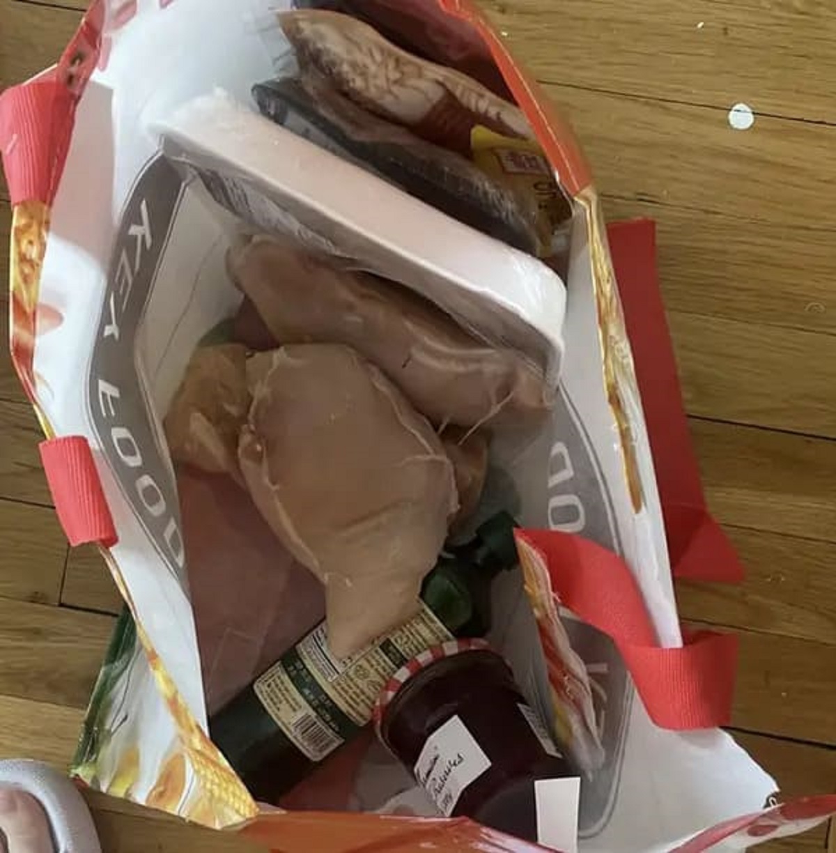 “Ordered from Instacart for the first time and this is how the chicken came”