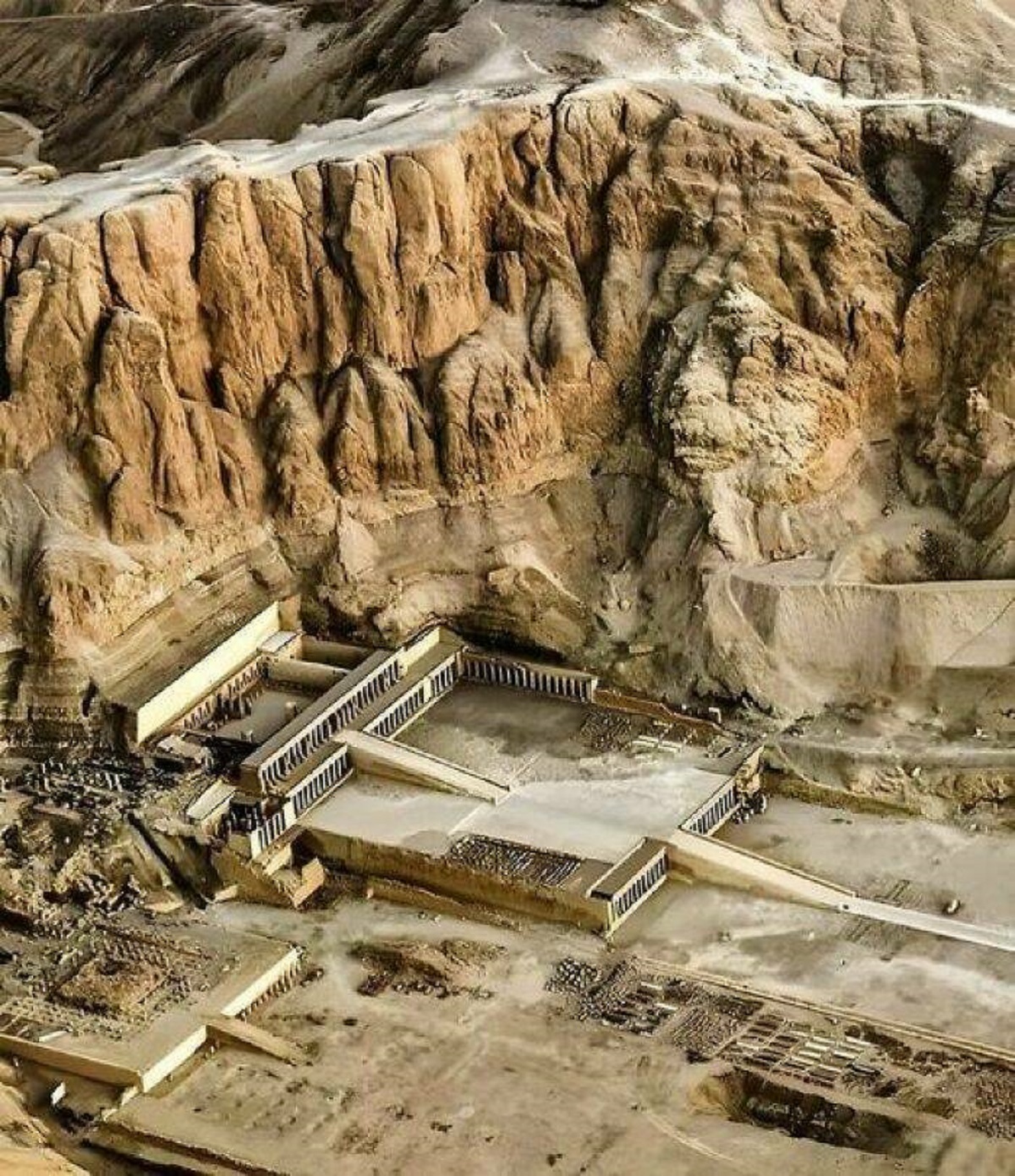 temple of hatshepsut aereal view