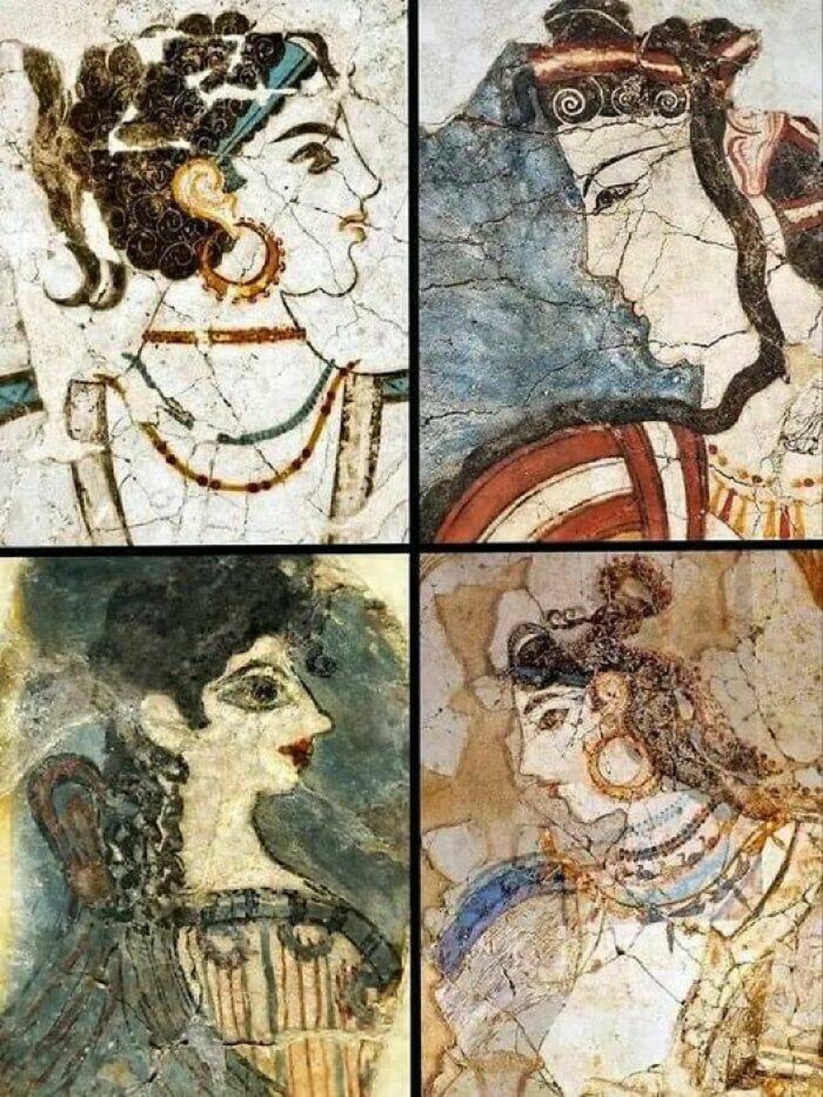 did mycenaeans look like in fresco